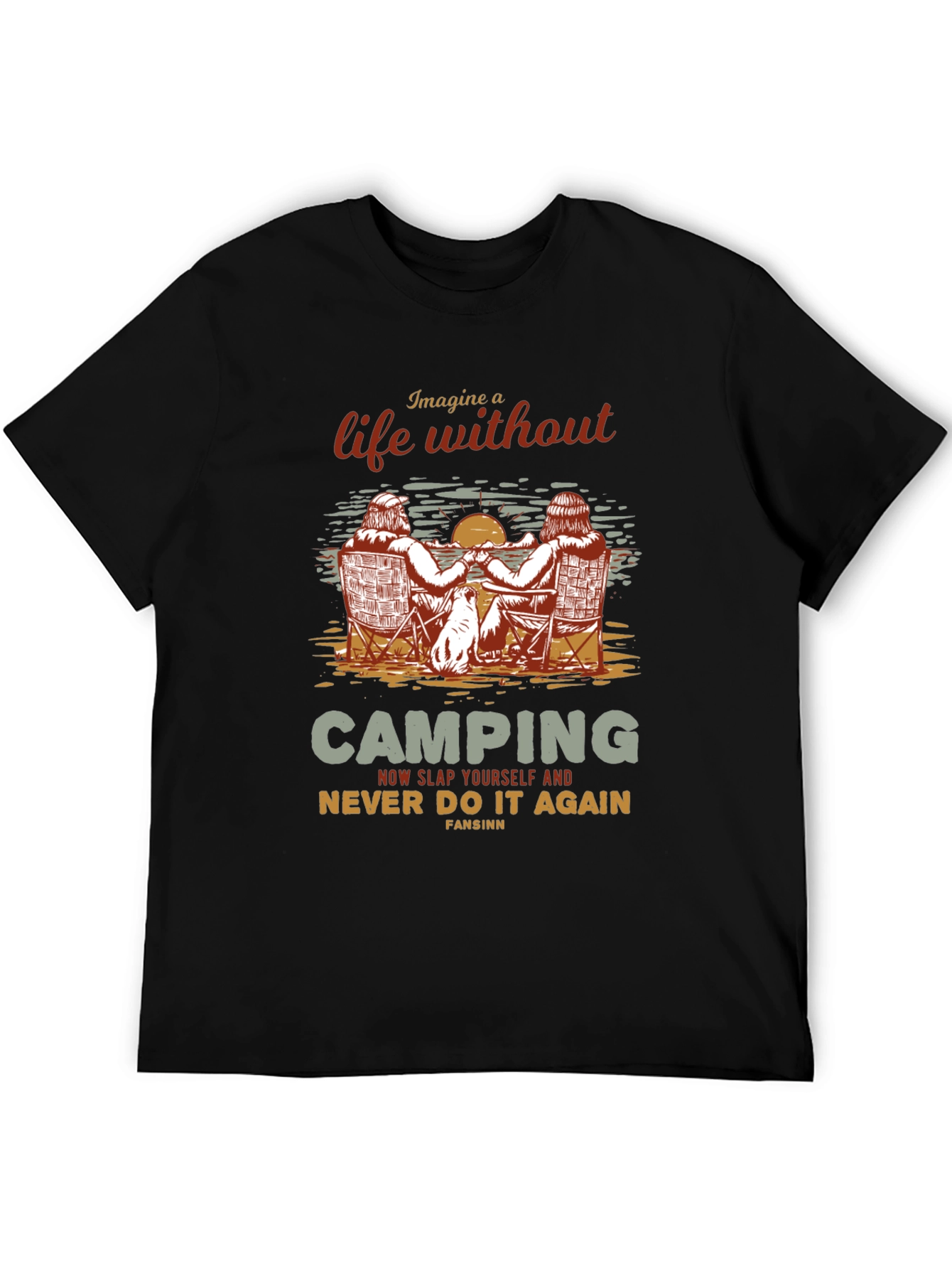 Camping Life Graphic T-Shirt - Outdoors Adventure Tee