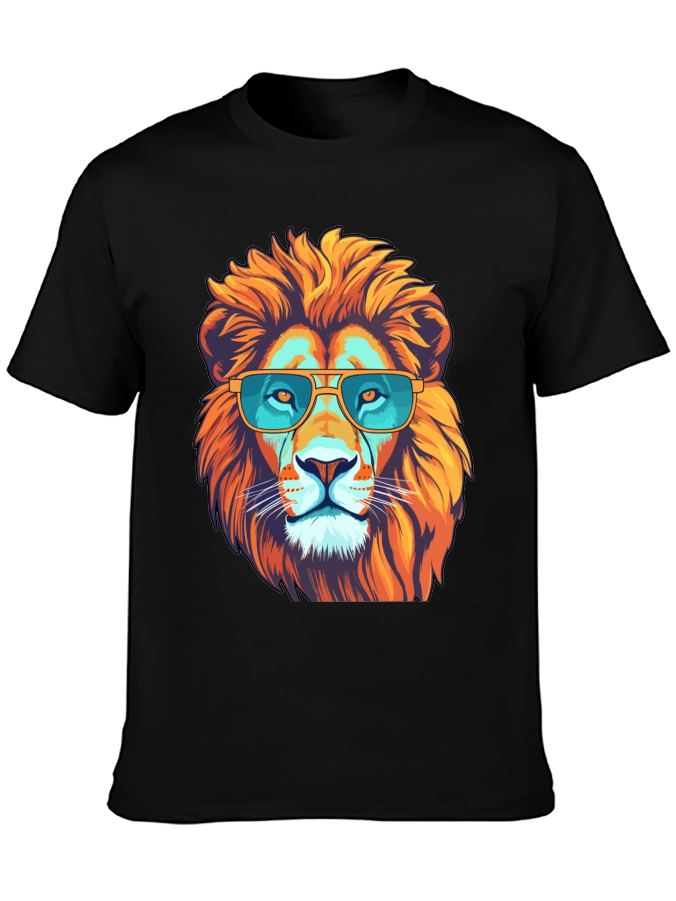 Cool Lion Graphic Tee - Black T-Shirt