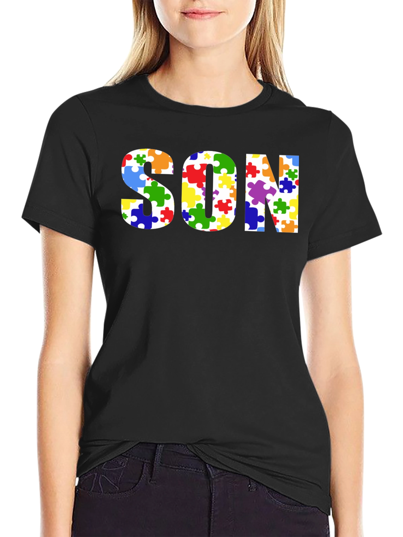 Autism Awareness Son Puzzle Piece T-Shirt