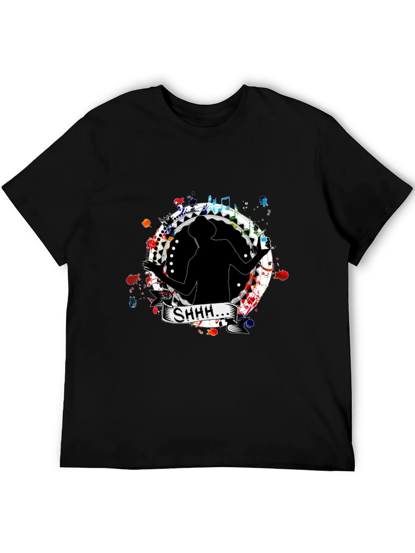 Shhh Silhouette Graphic T-Shirt