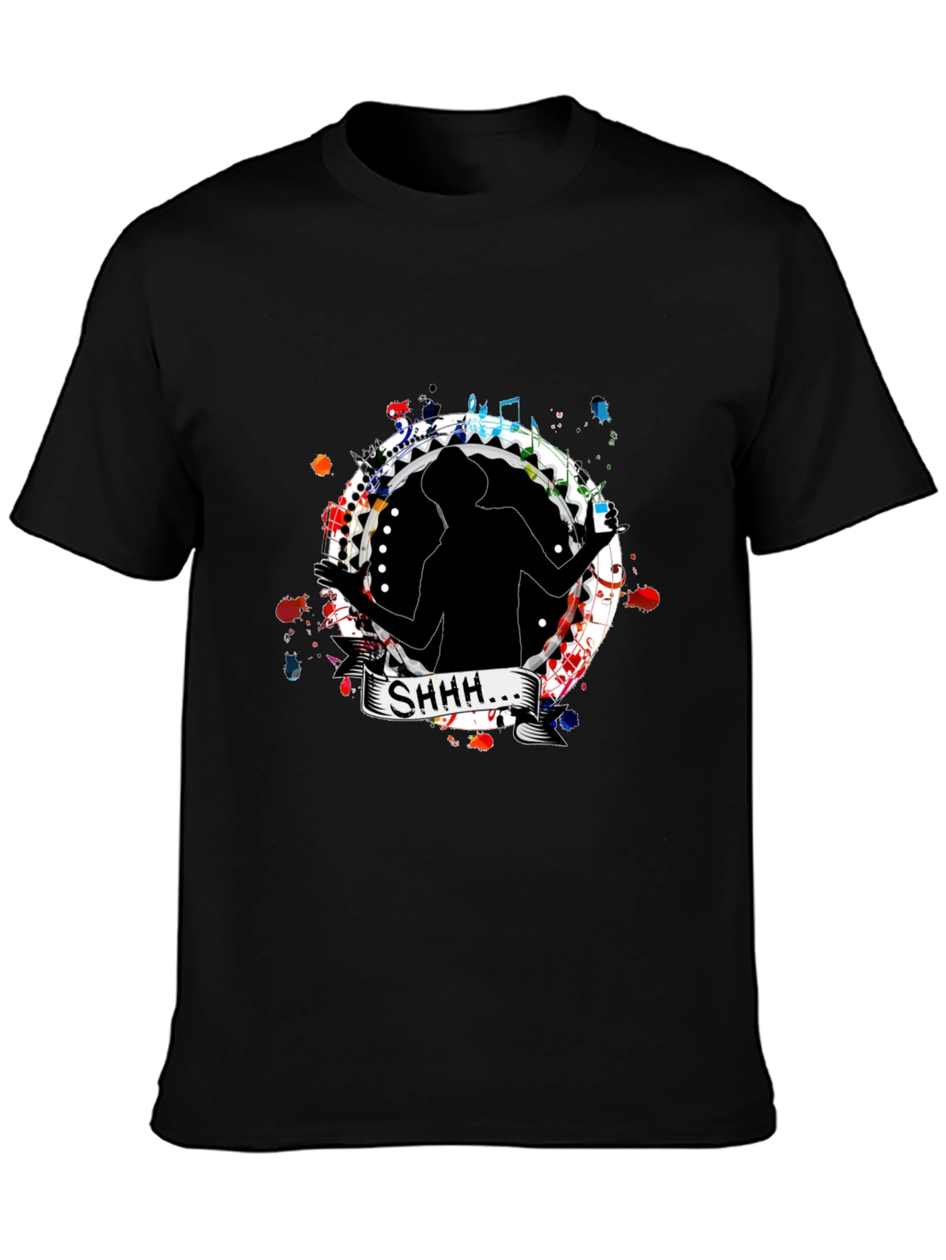 Shhh Silhouette Graphic T-Shirt