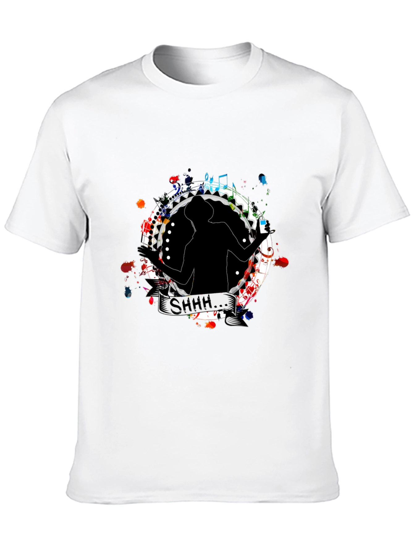 Shhh Silhouette Graphic T-Shirt