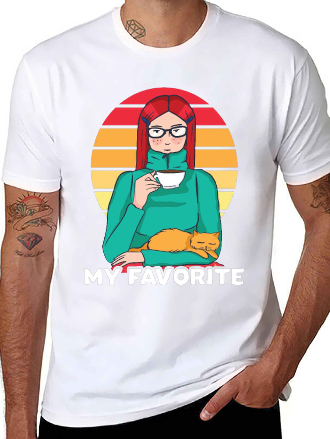 My Favorite Girl & Cat T-Shirt