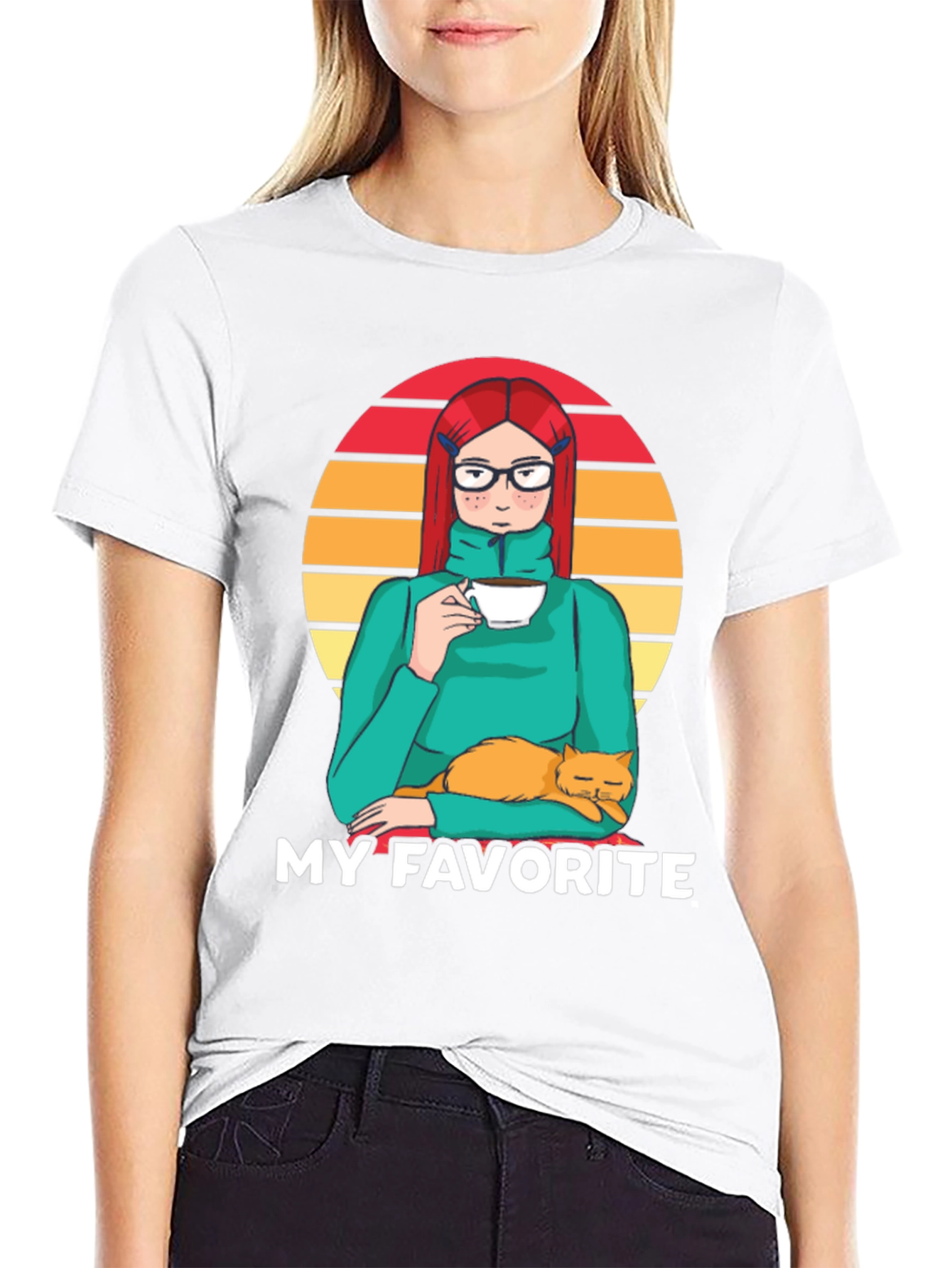 My Favorite Girl & Cat T-Shirt