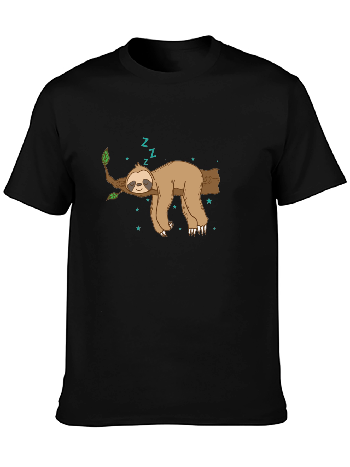 Sleeping Sloth Graphic Tee - Relaxed Style