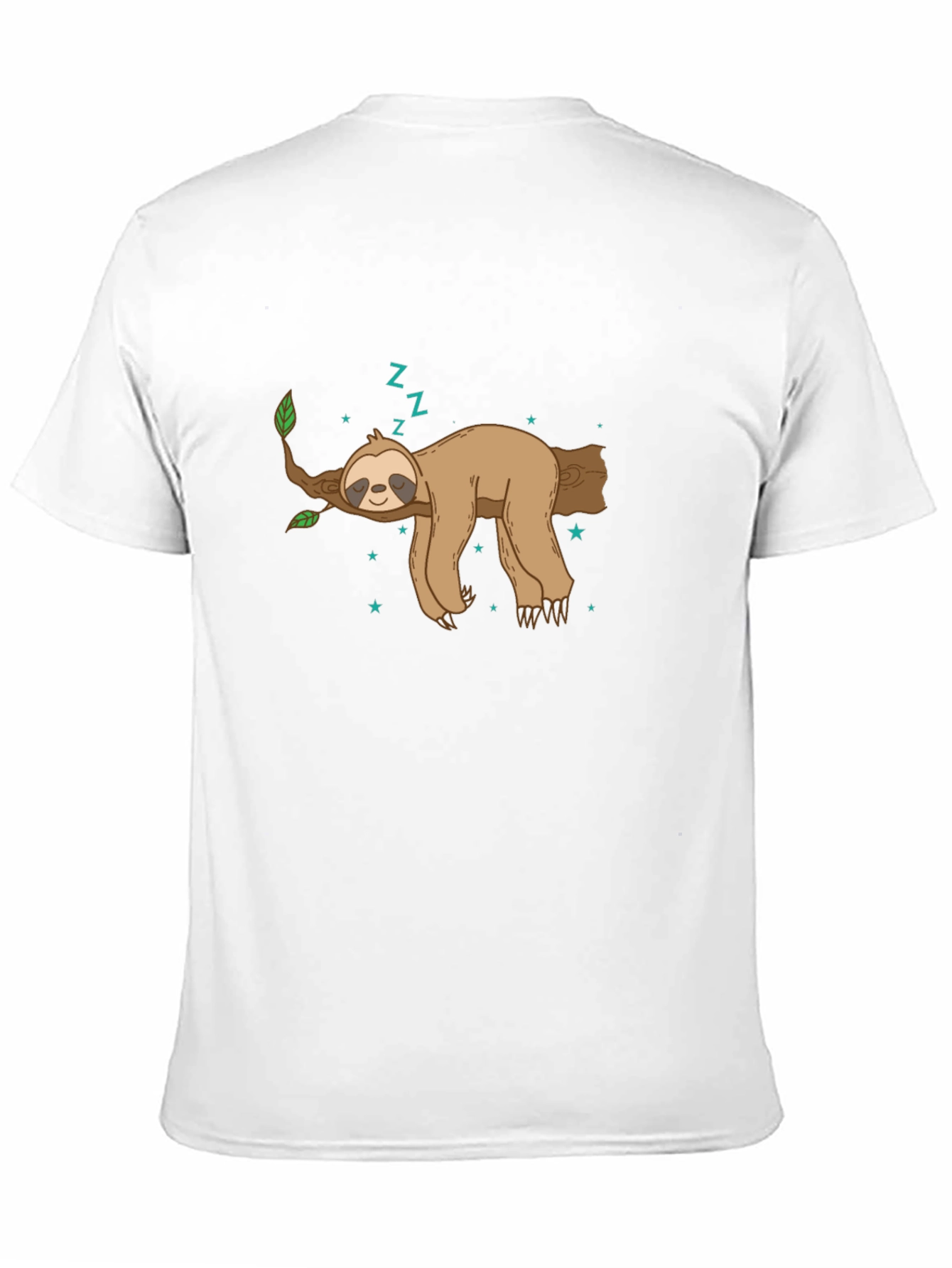 Sleeping Sloth Graphic Tee - Relaxed Style