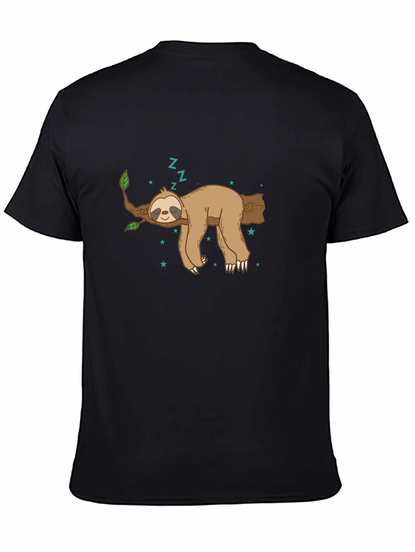 Sleeping Sloth Graphic Tee - Relaxed Style