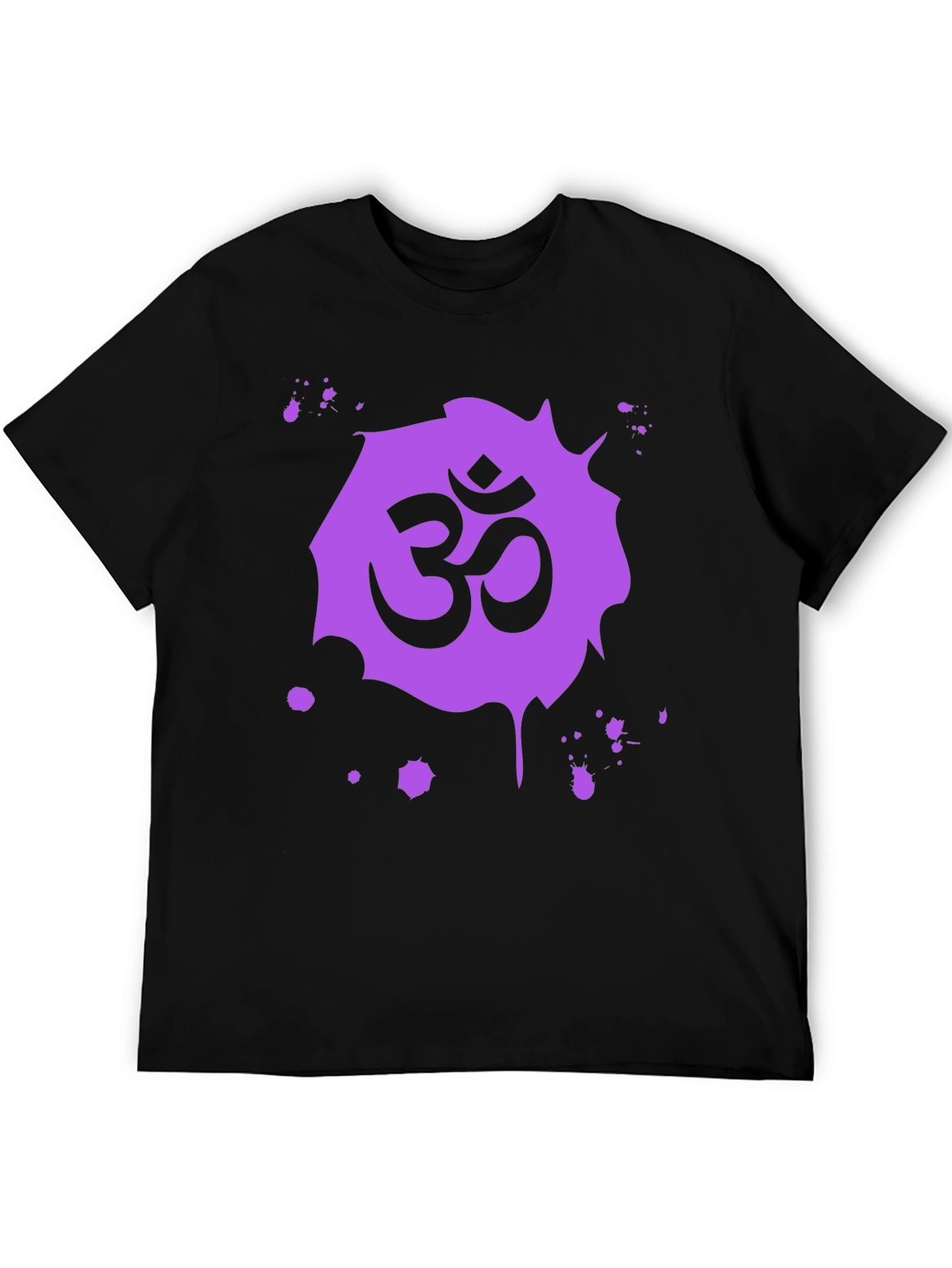 Om Symbol Black T-Shirt - Spiritual Design