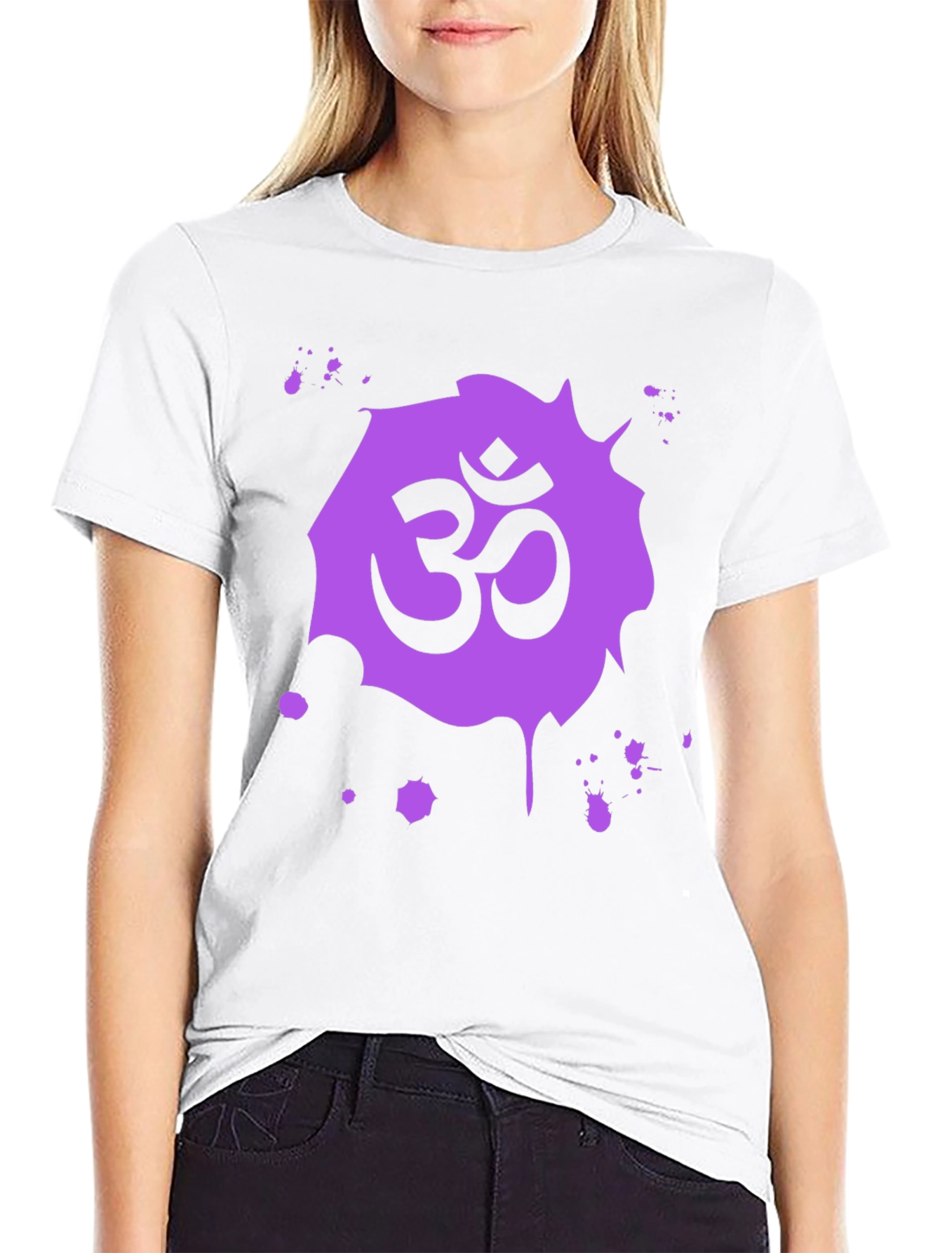 Om Symbol Black T-Shirt - Spiritual Design