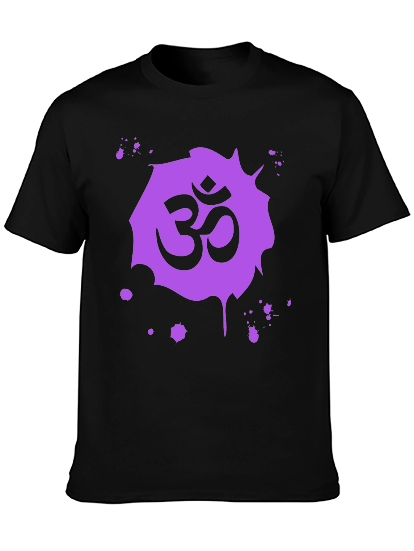 Om Symbol Black T-Shirt - Spiritual Design