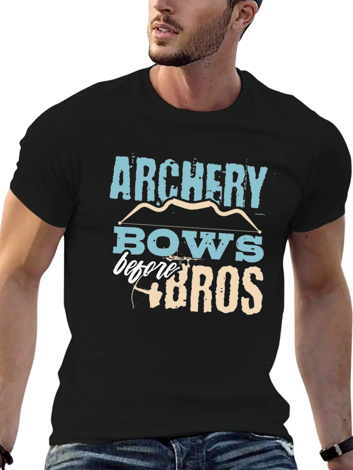 Archery Bows Before Bros Funny Graphic Tee