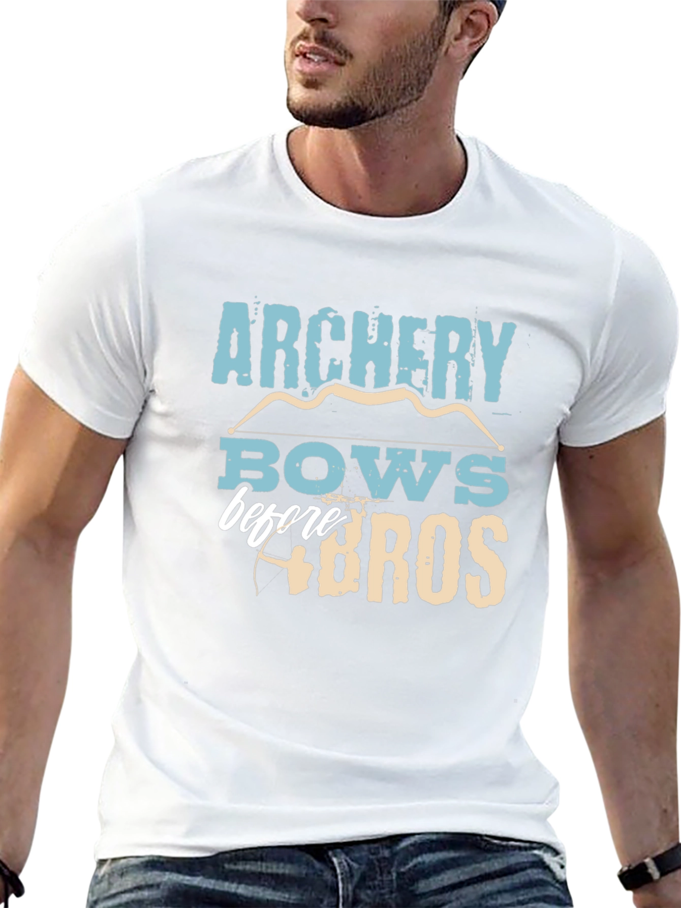 Archery Bows Before Bros Funny Graphic Tee