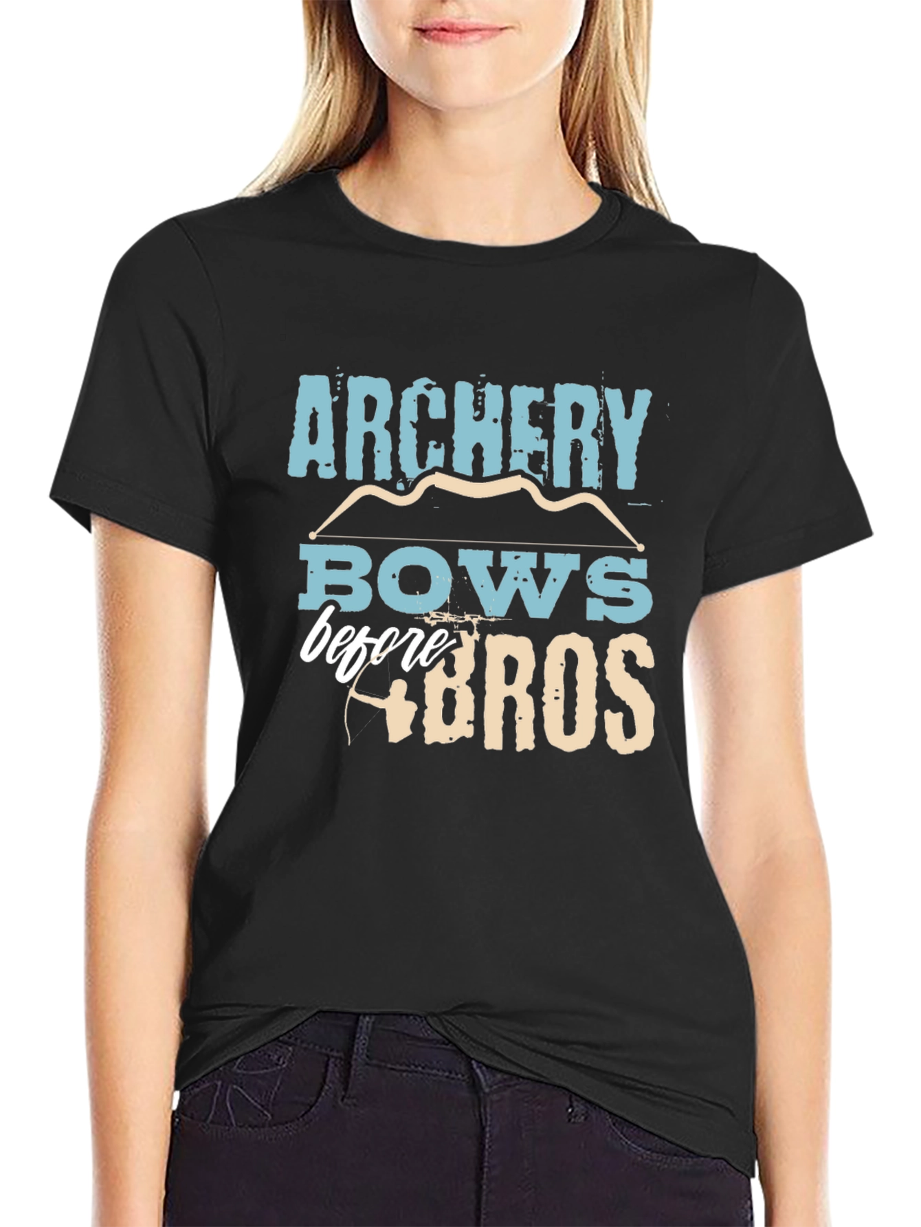 Archery Bows Before Bros Funny Graphic Tee
