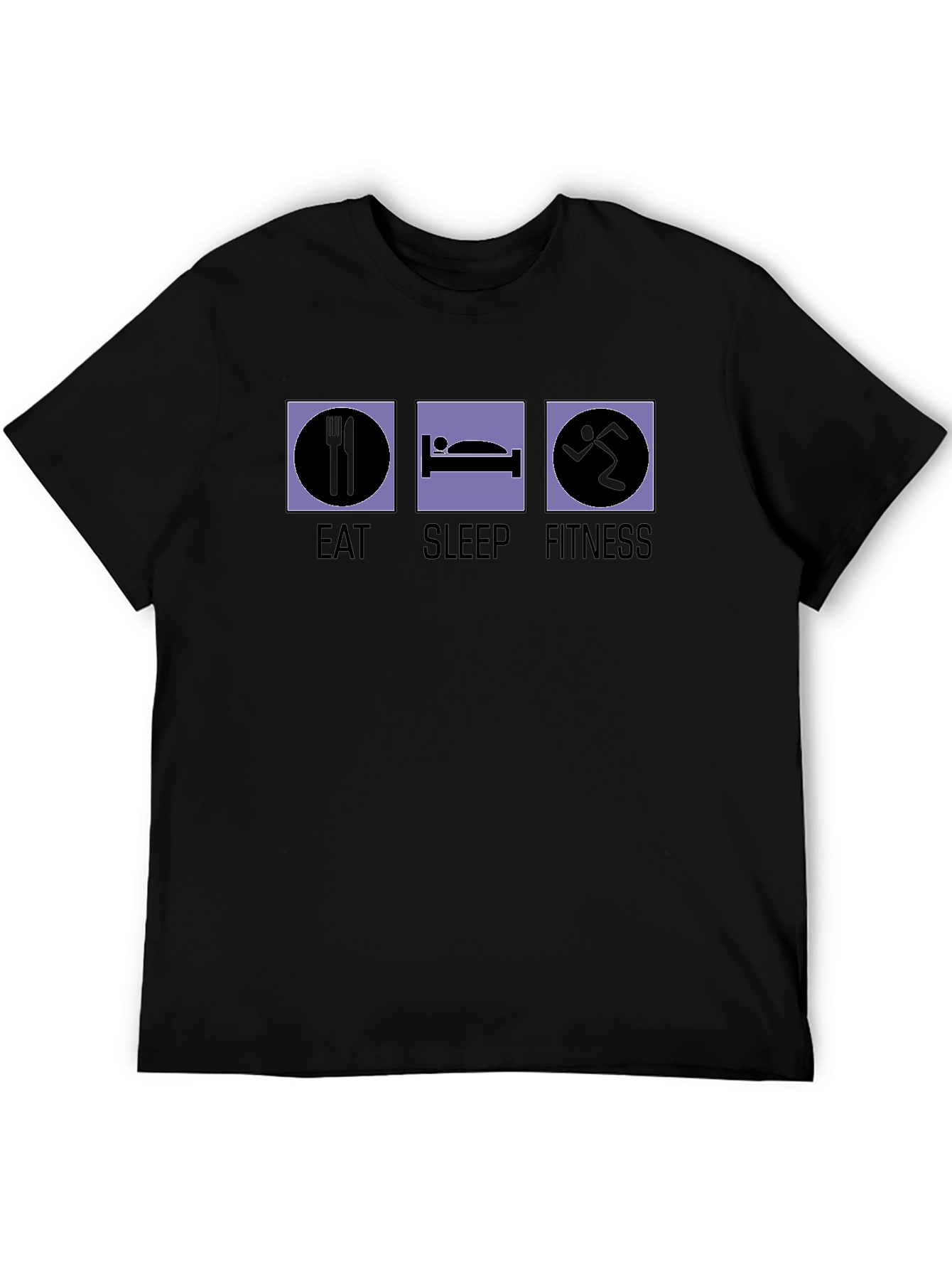 Eat Sleep Fitness Graphic T-Shirt