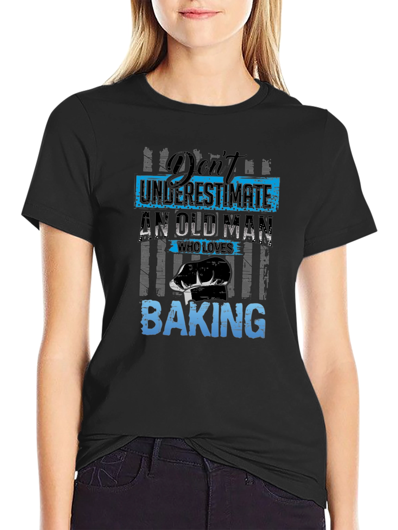 Funny Baking T-Shirt for Old Men