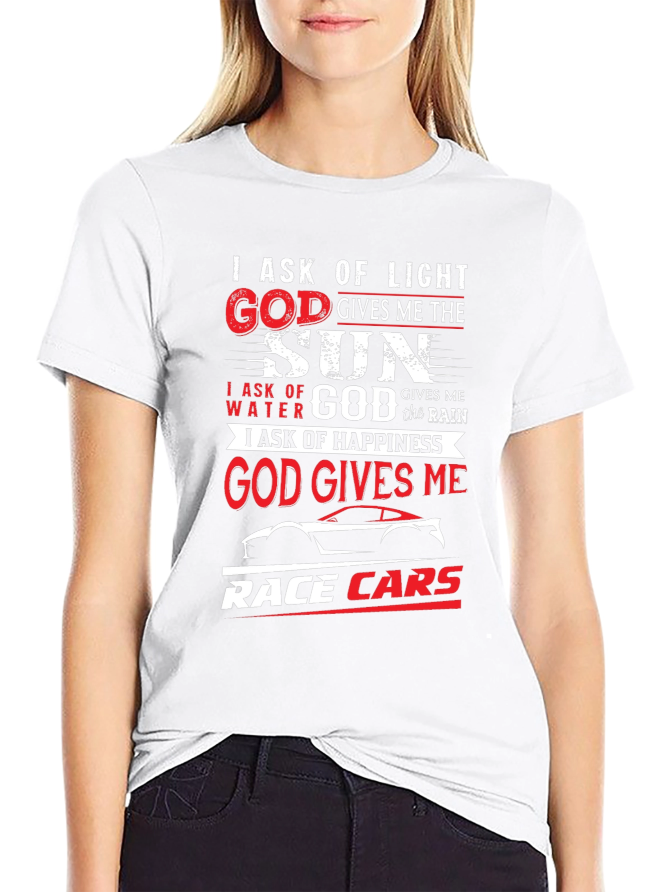 I Ask Of Light Black Graphic T-Shirt