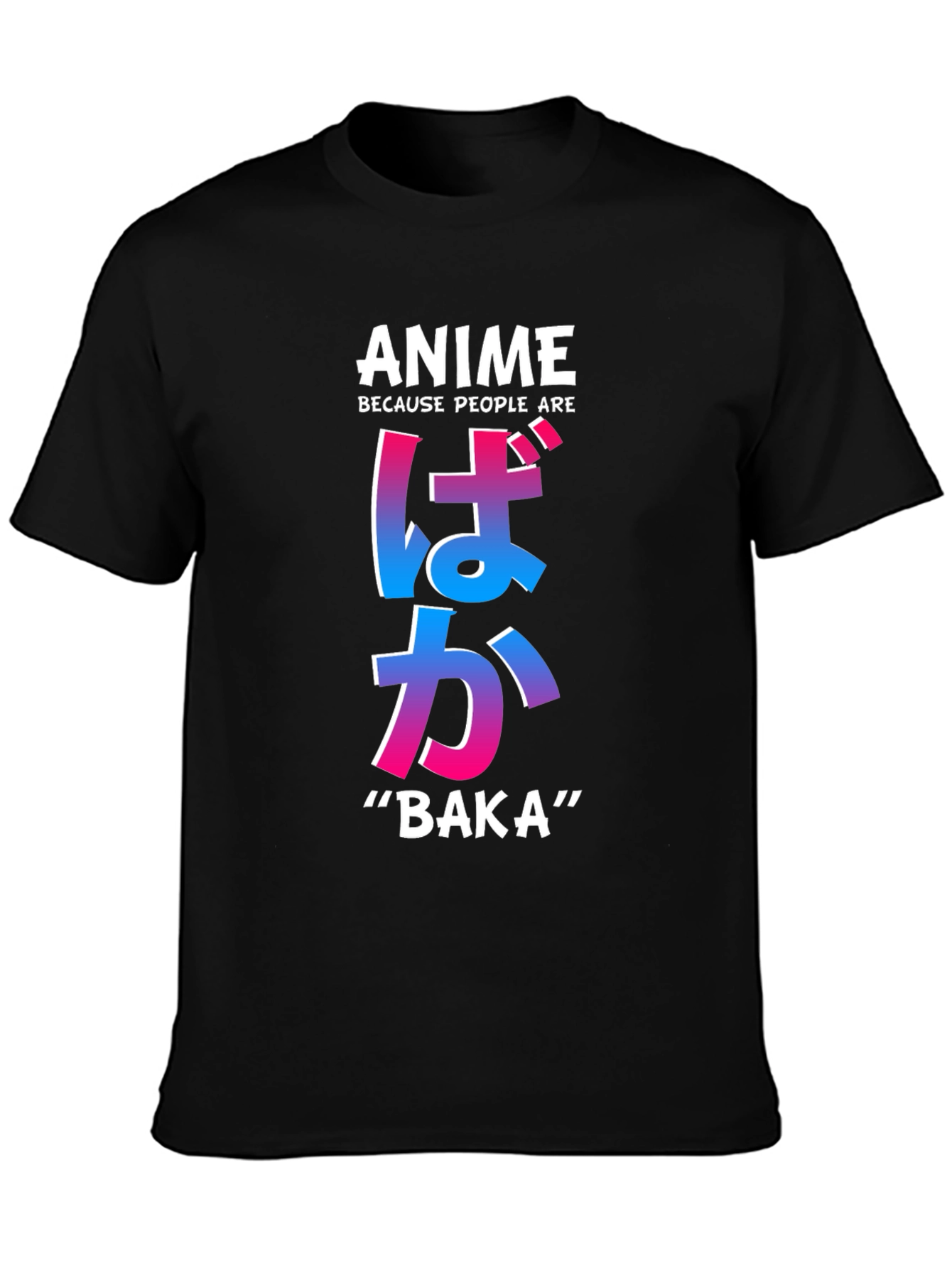 Anime Baka T-Shirt - Trendy Graphic Tee