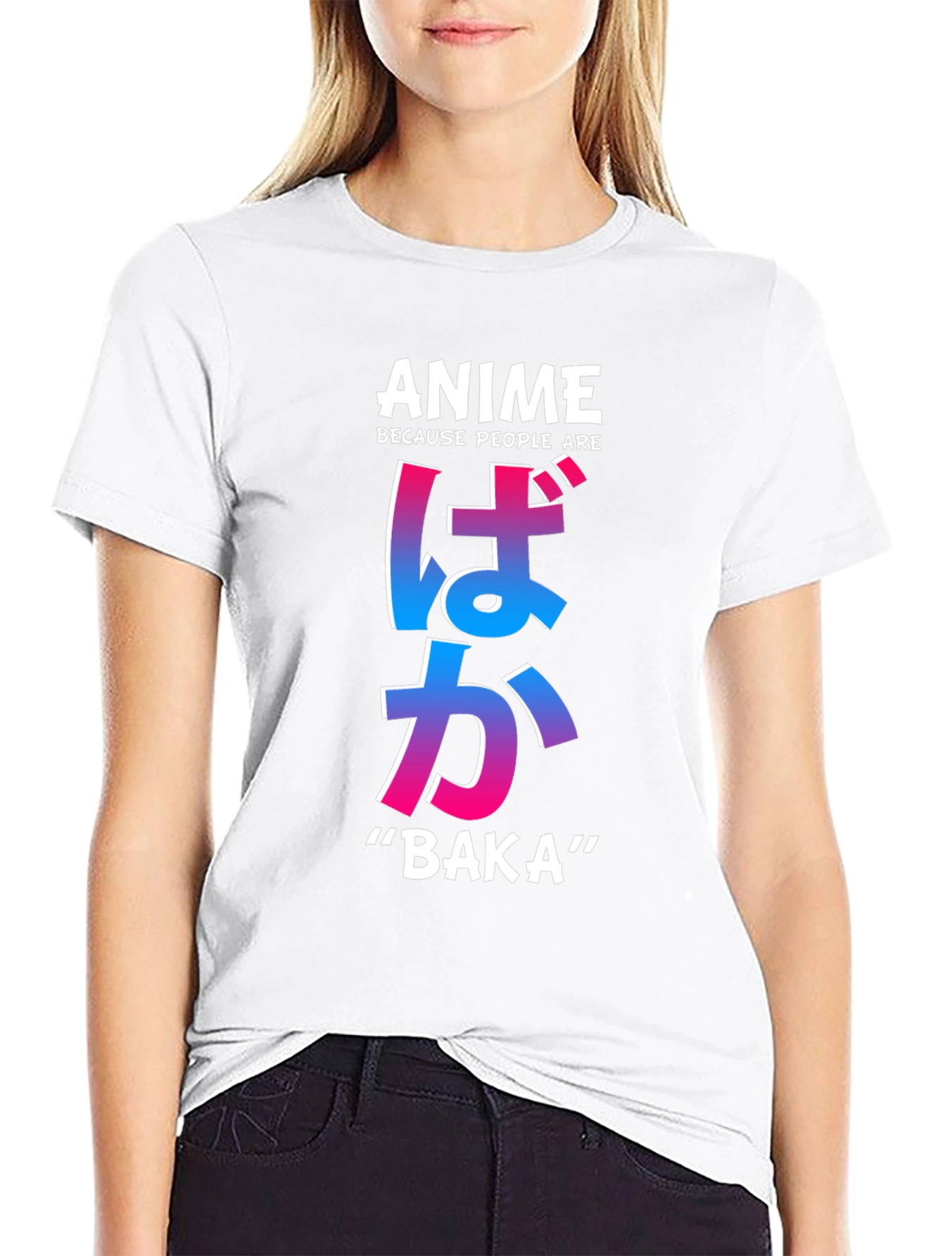 Anime Baka T-Shirt - Trendy Graphic Tee