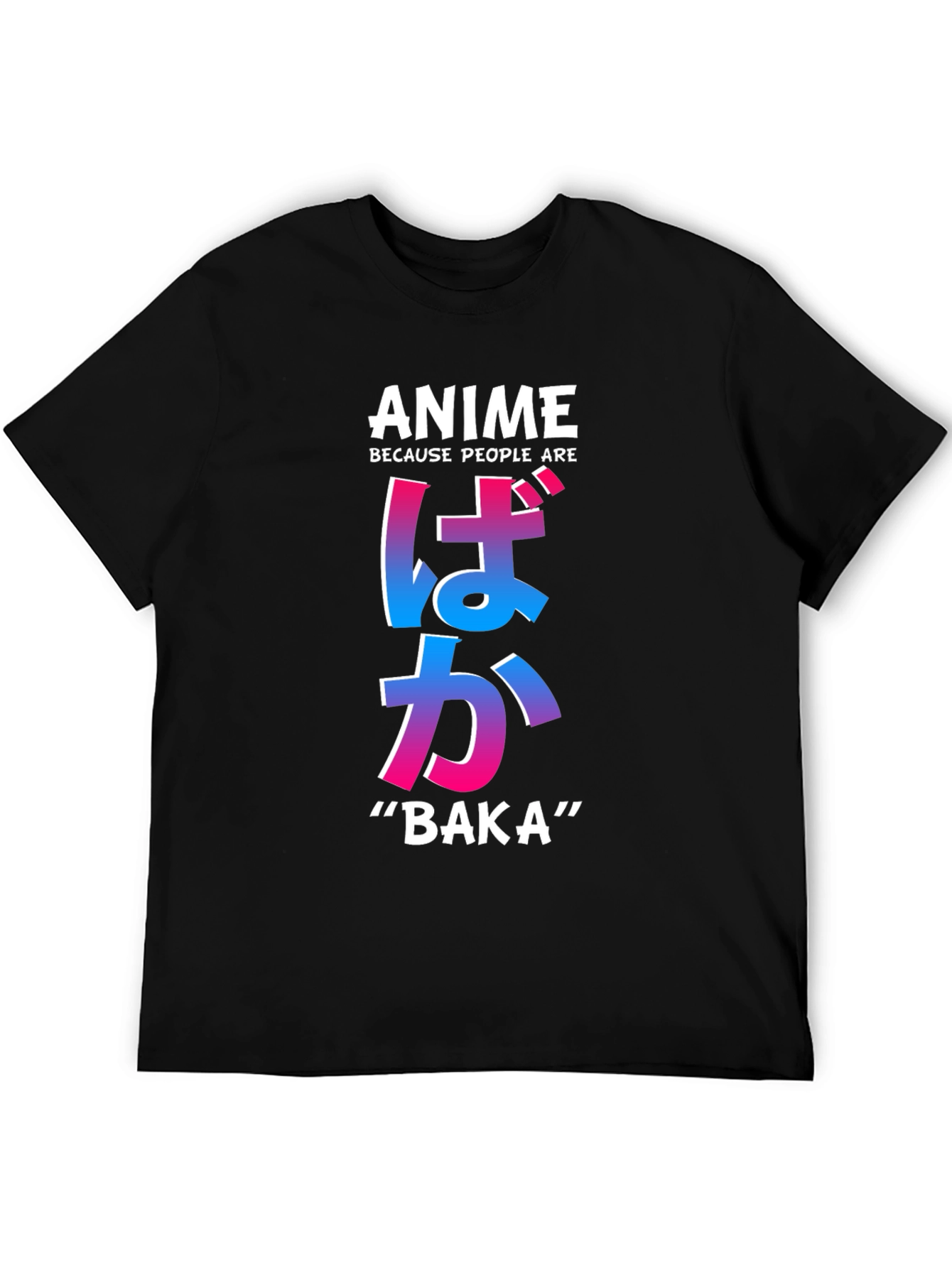 Anime Baka T-Shirt - Trendy Graphic Tee