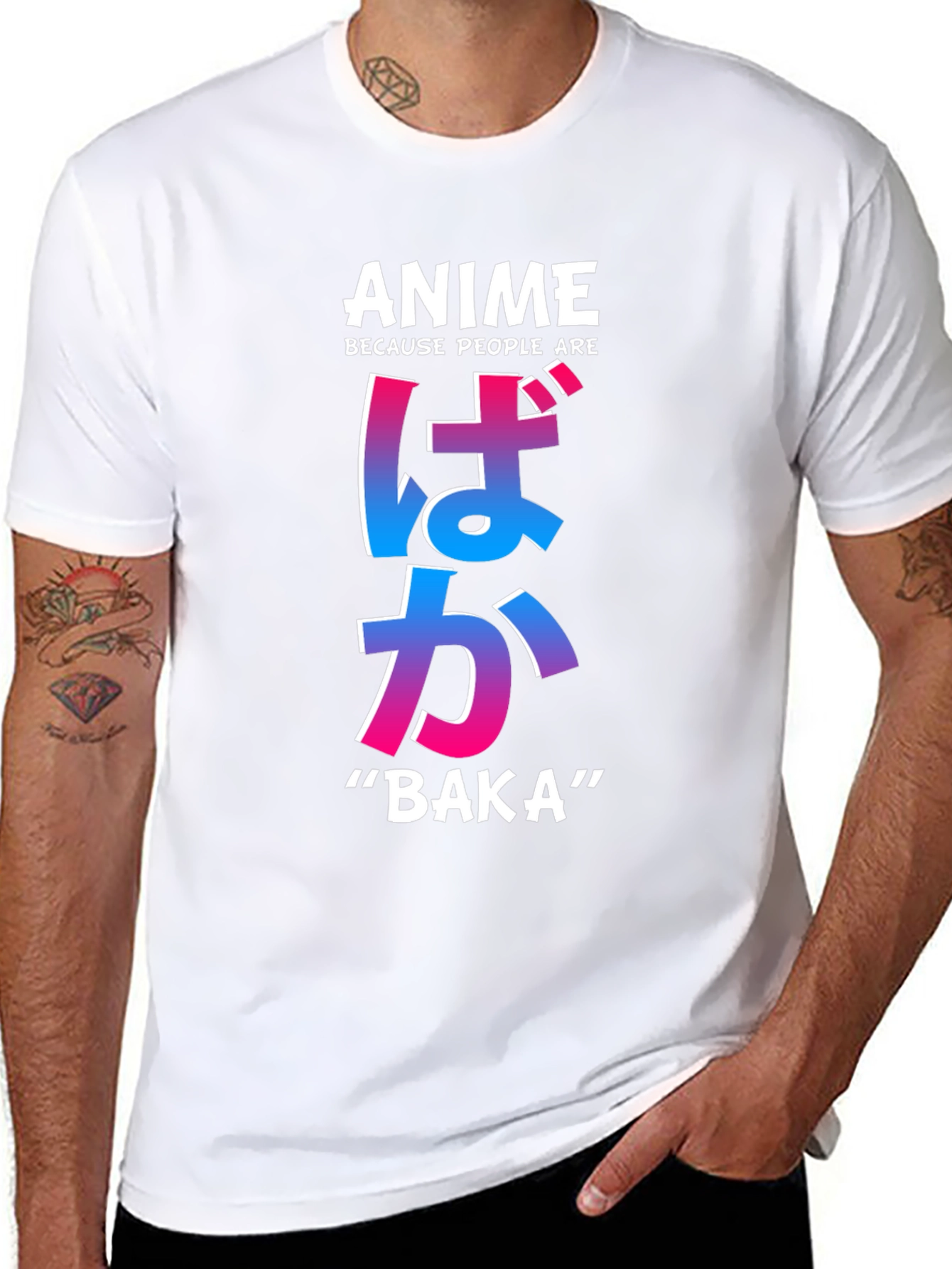 Anime Baka T-Shirt - Trendy Graphic Tee