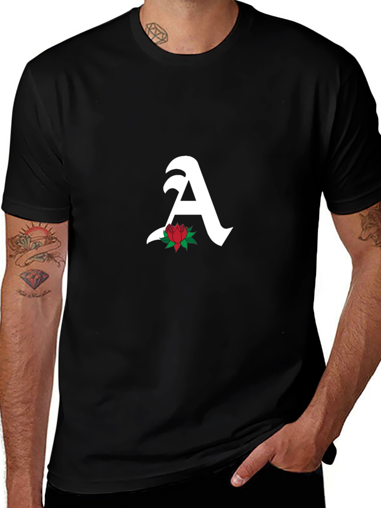Rose Letter T-Shirt