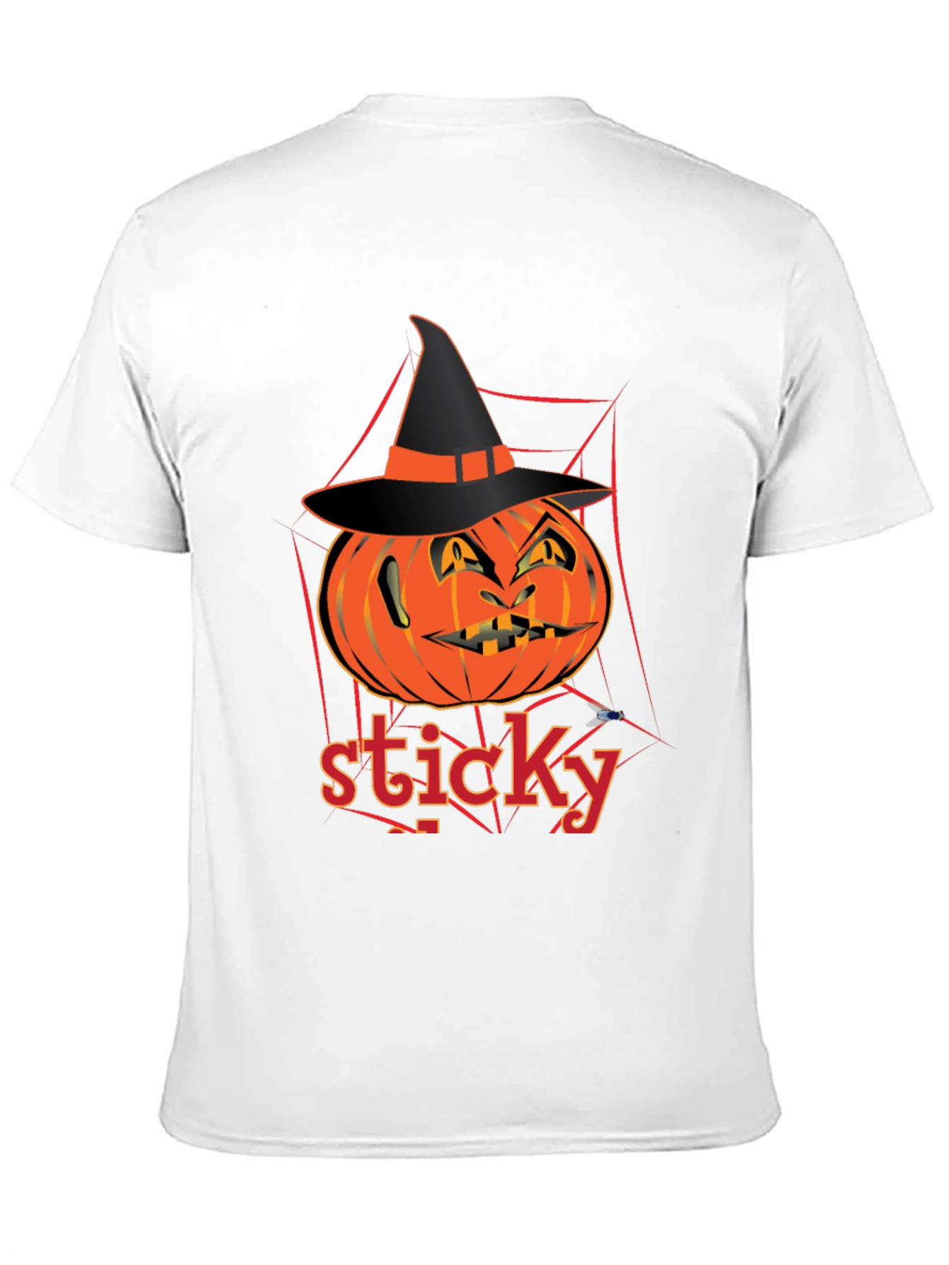 Halloween Pumpkin Sticky T-Shirt