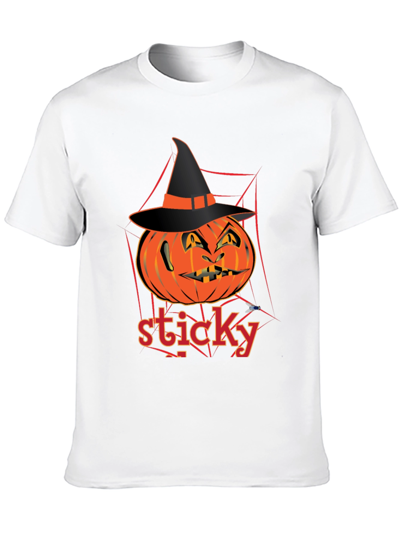 Halloween Pumpkin Sticky T-Shirt