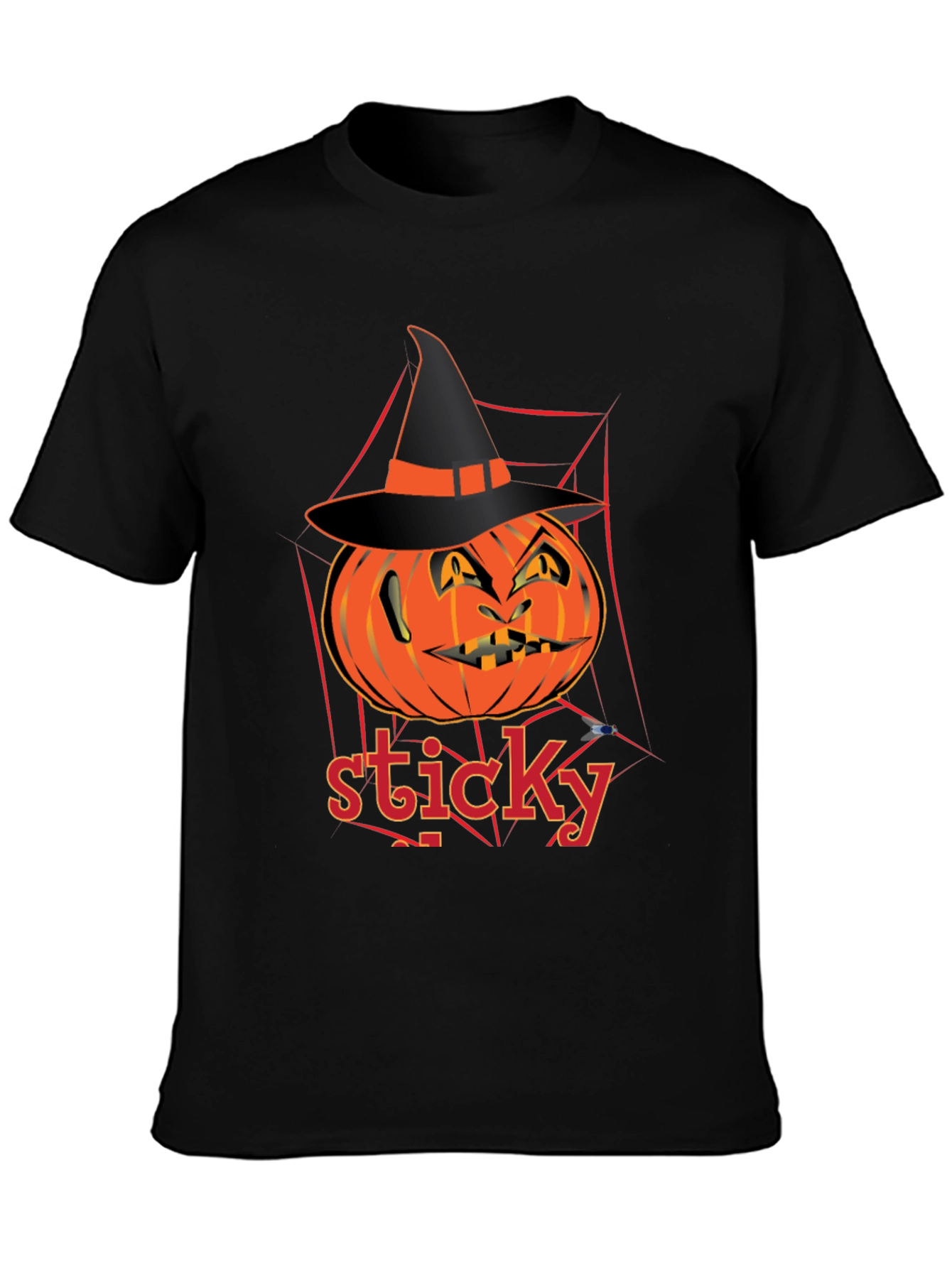 Halloween Pumpkin Sticky T-Shirt