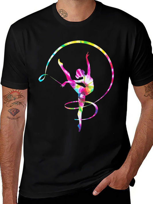 Gymnastics Tie-Dye Graphic T-Shirt