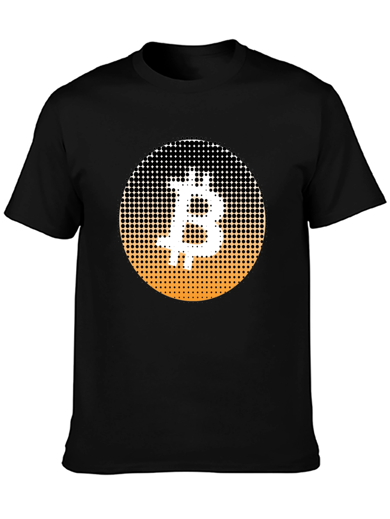 Bitcoin Halftone T-Shirt - Crypto Currency Tee