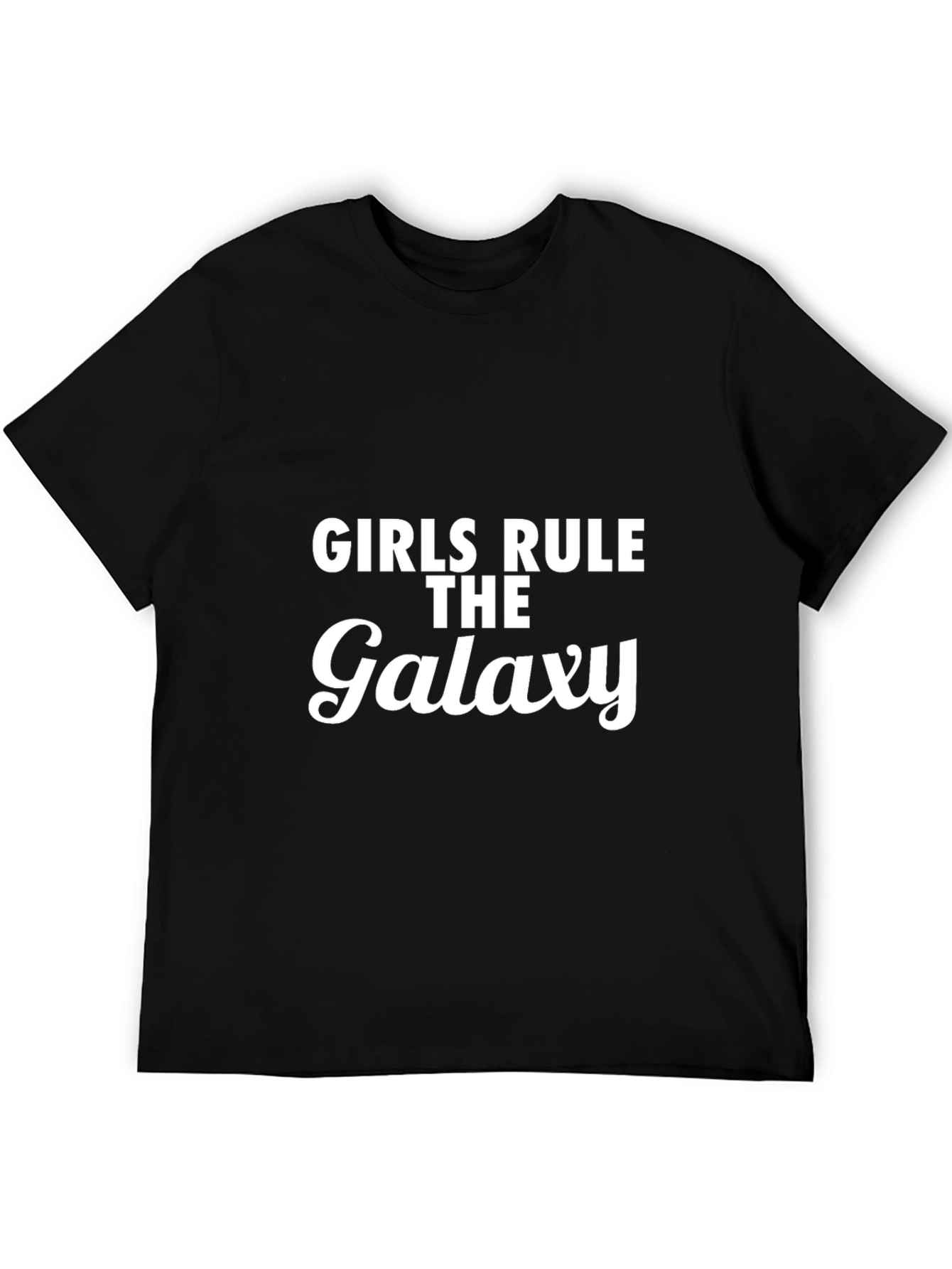 Girls Rule The Galaxy Black T-Shirt