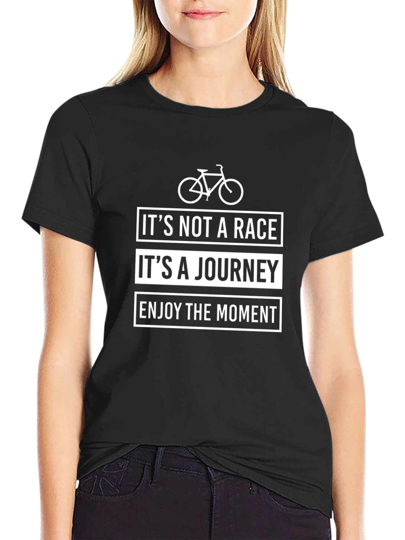Its Not A Race Journey Cycling Graphic Tee