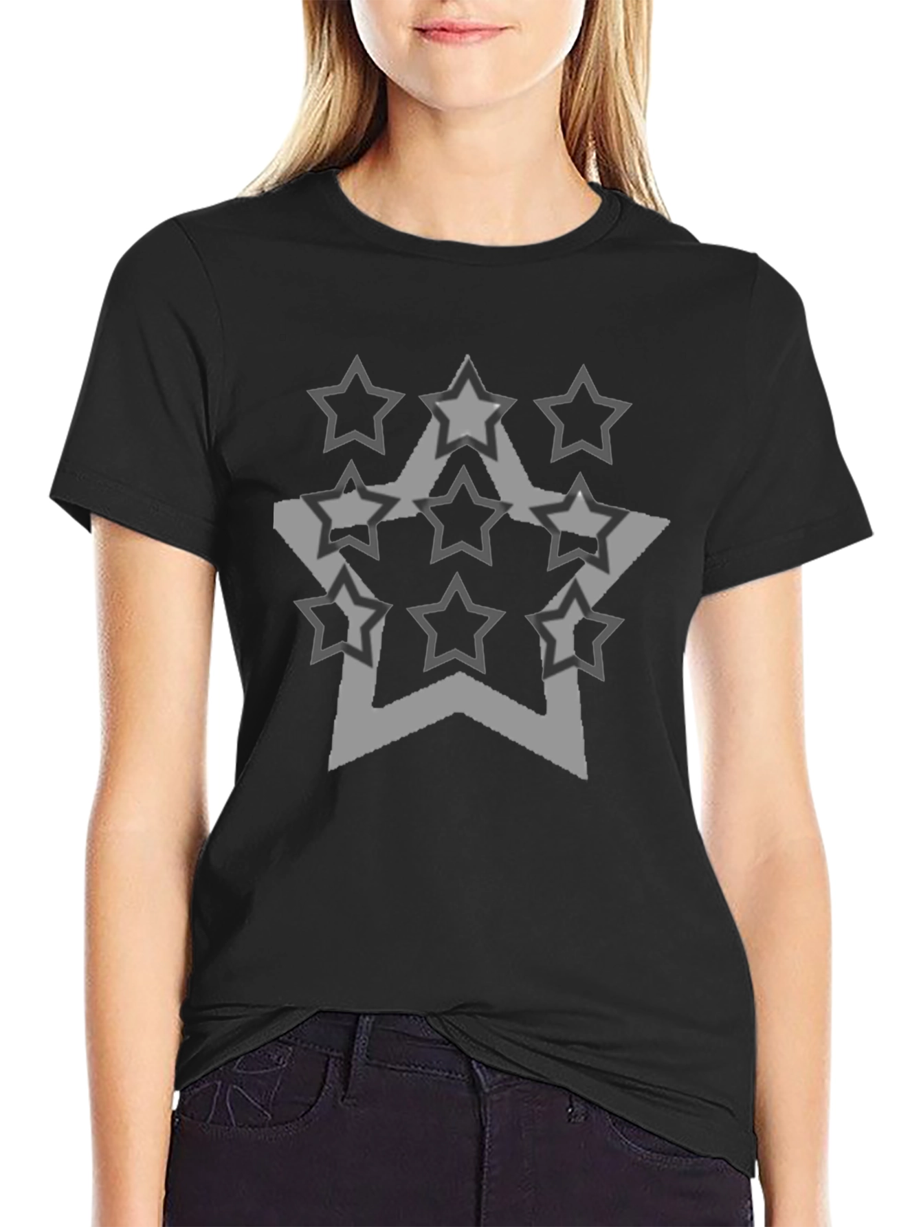 Star Graphic Black Tee
