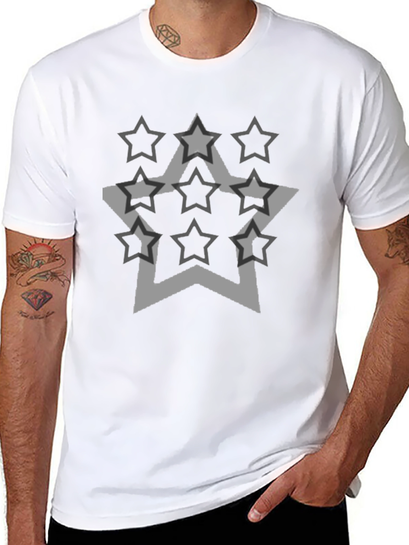 Star Graphic Black Tee