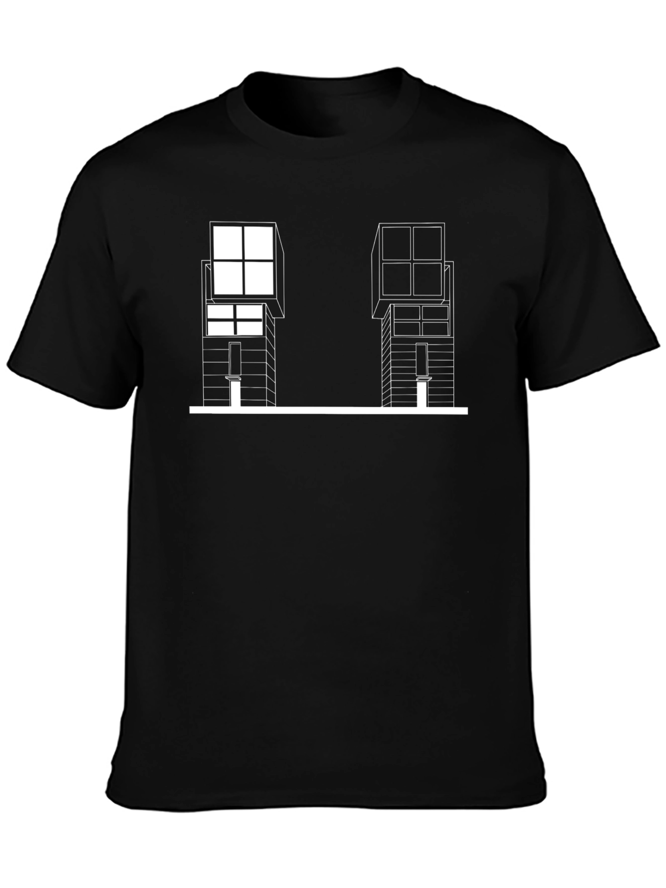 Modern Architecture Graphic Tee - Black
