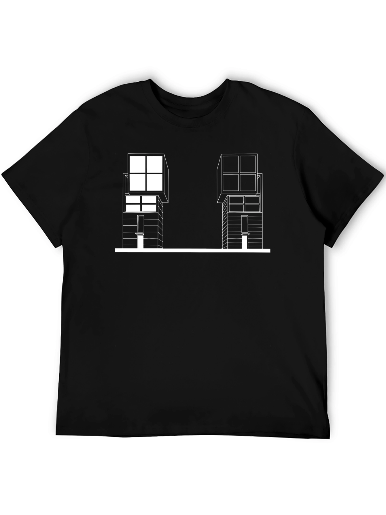 Modern Architecture Graphic Tee - Black