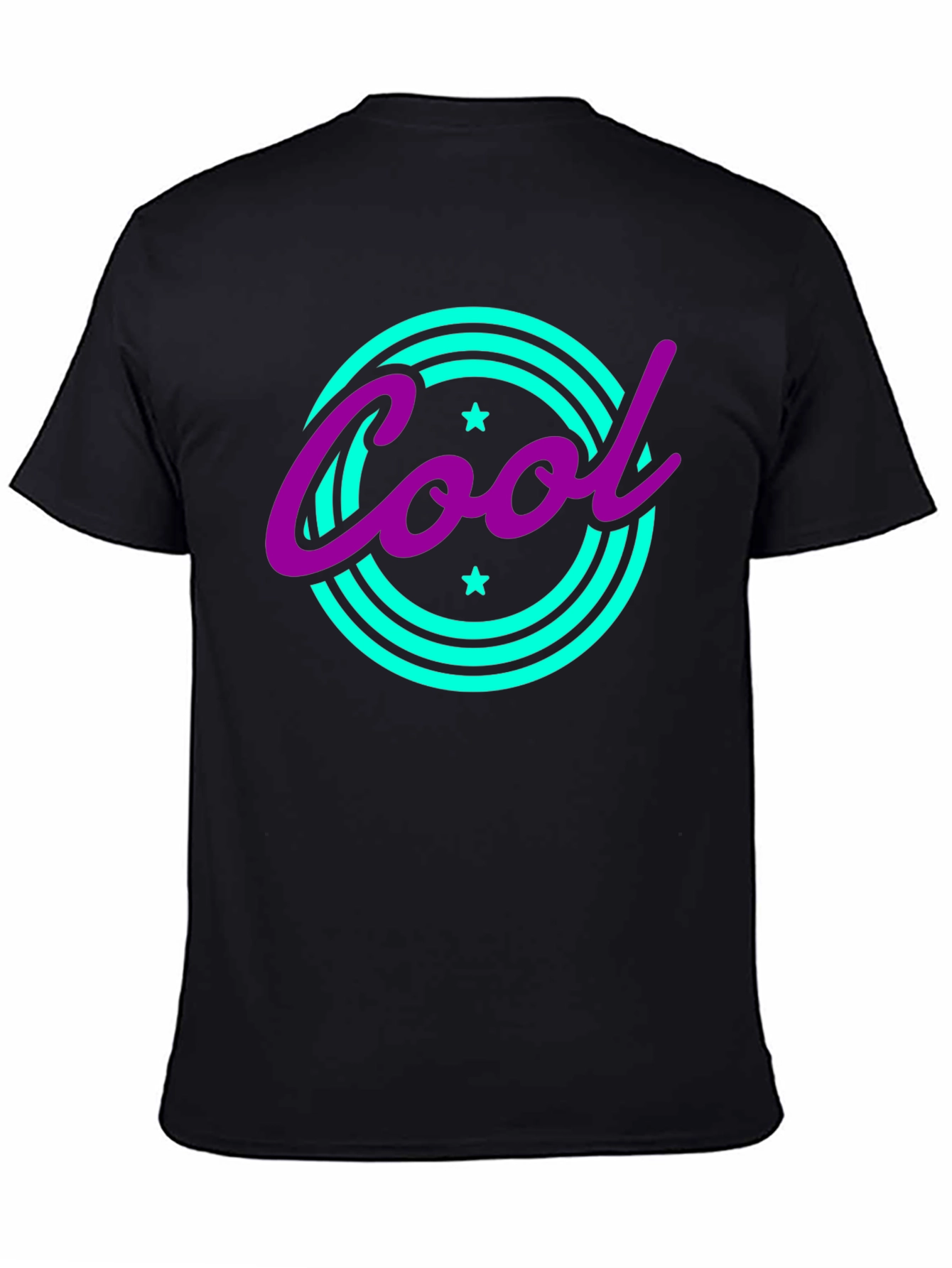Cool Graphic Tee - Retro Style Black T-Shirt