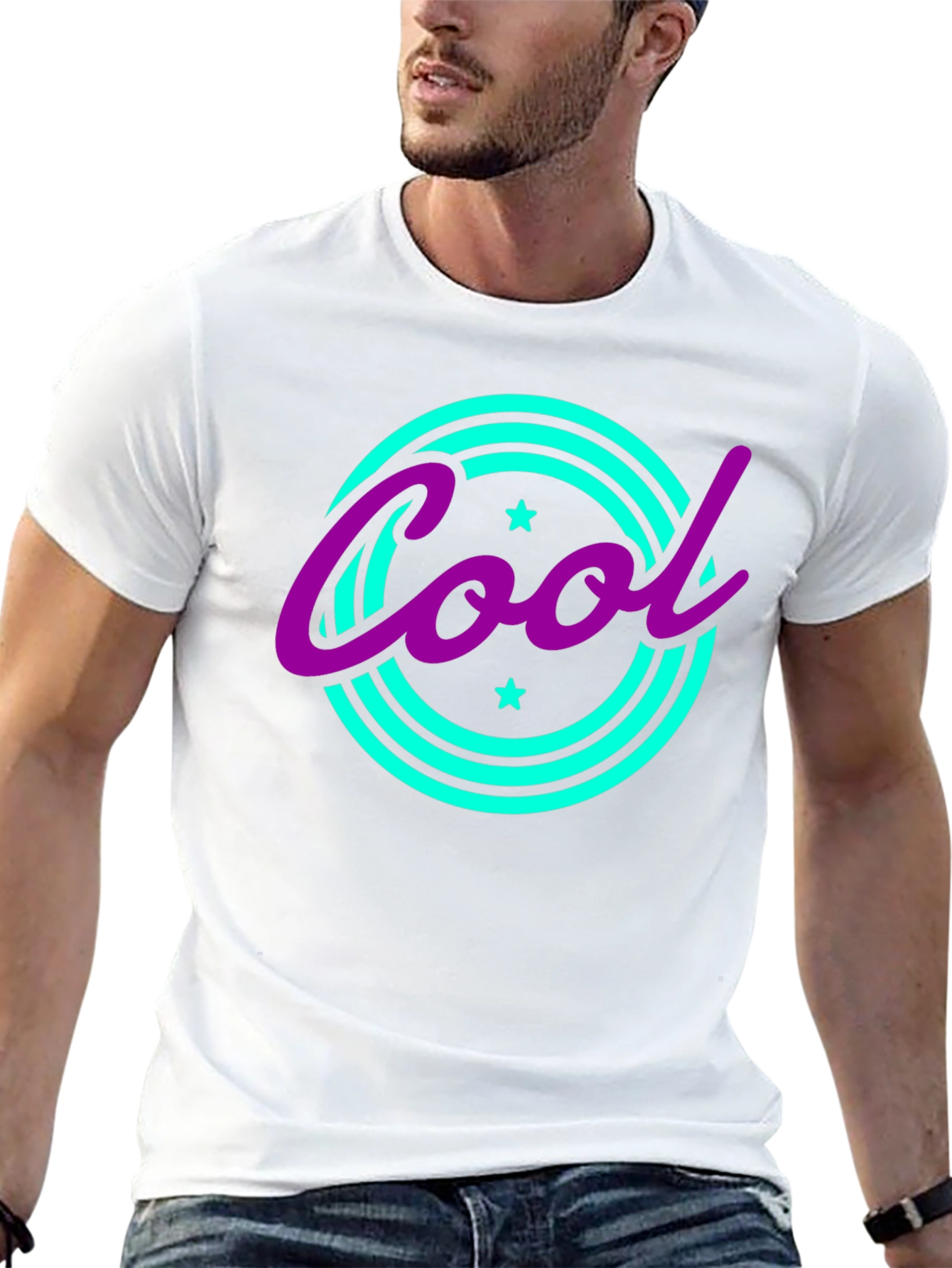 Cool Graphic Tee - Retro Style Black T-Shirt