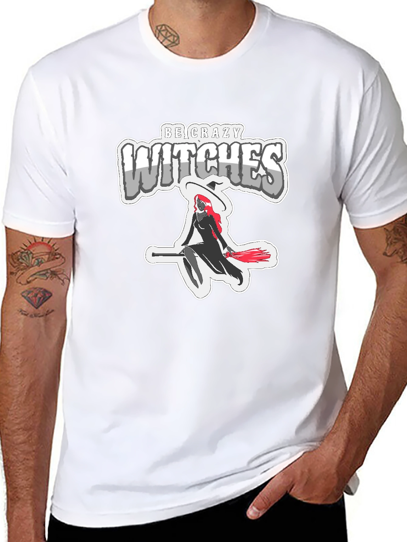 Crazy Witches Graphic T-Shirt