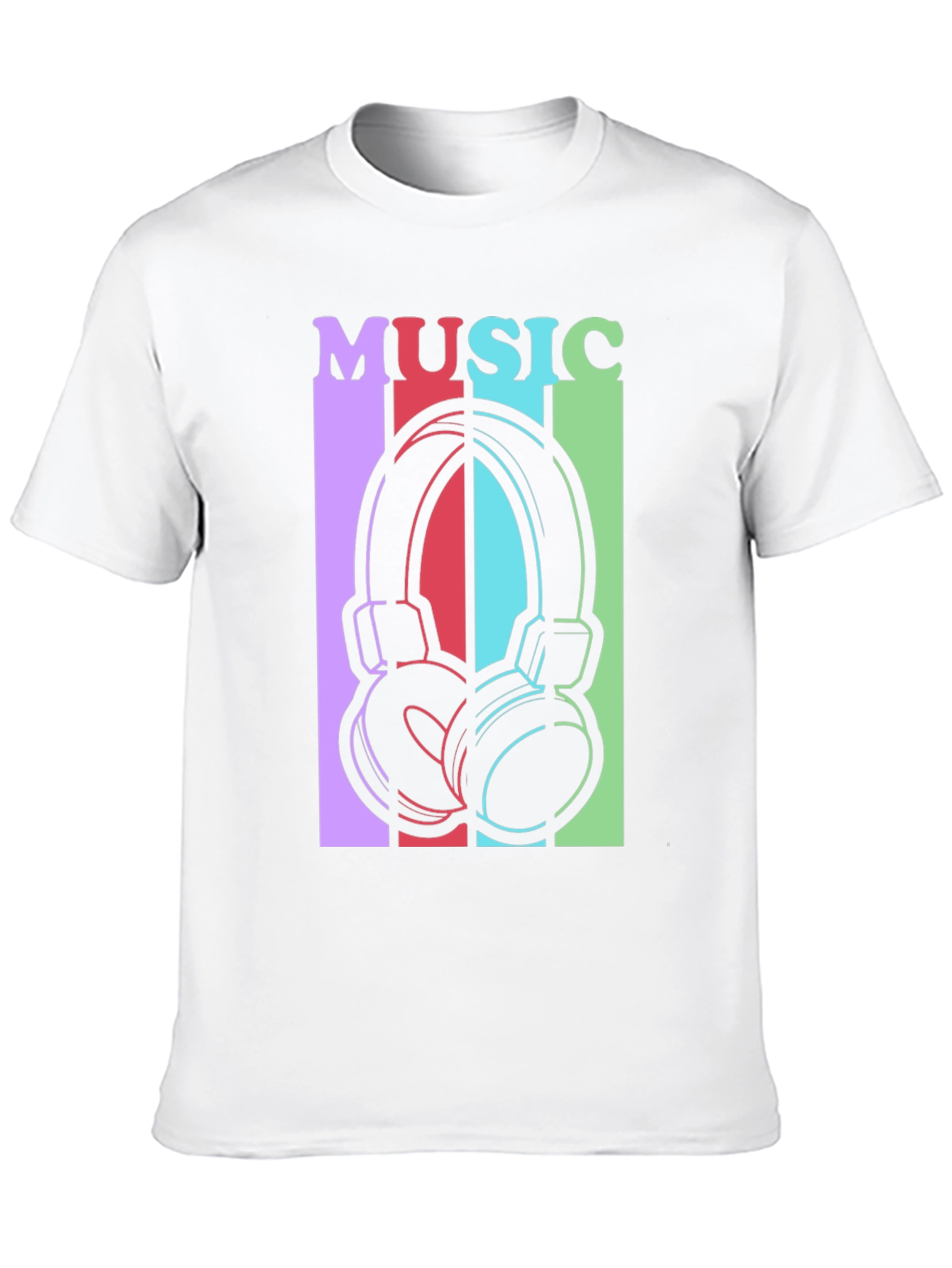 Music Headphones Graphic Tee - Stylish Unisex T-Shirt