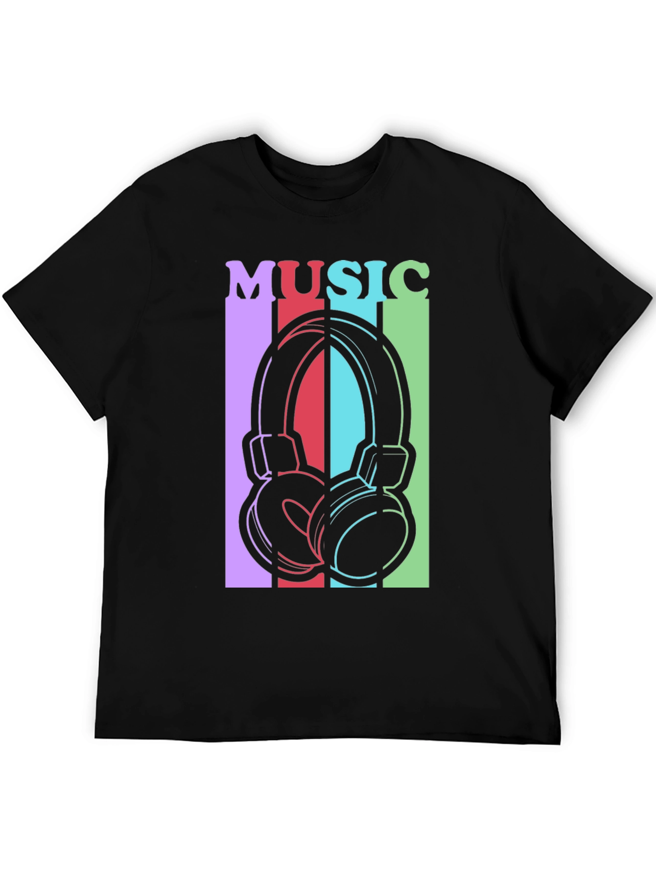 Music Headphones Graphic Tee - Stylish Unisex T-Shirt