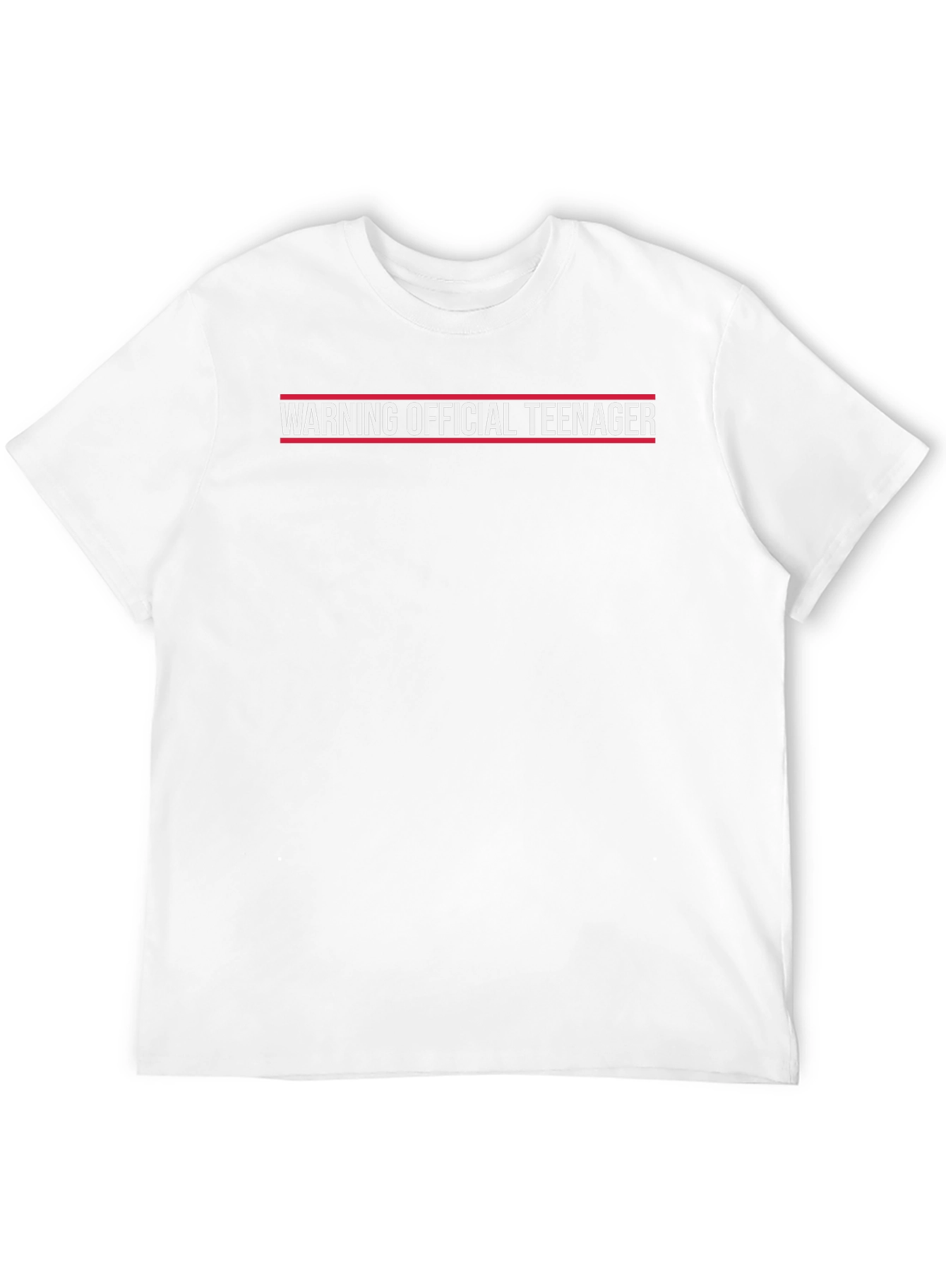 Warning Official Teenager T-Shirt - Black Novelty Tee