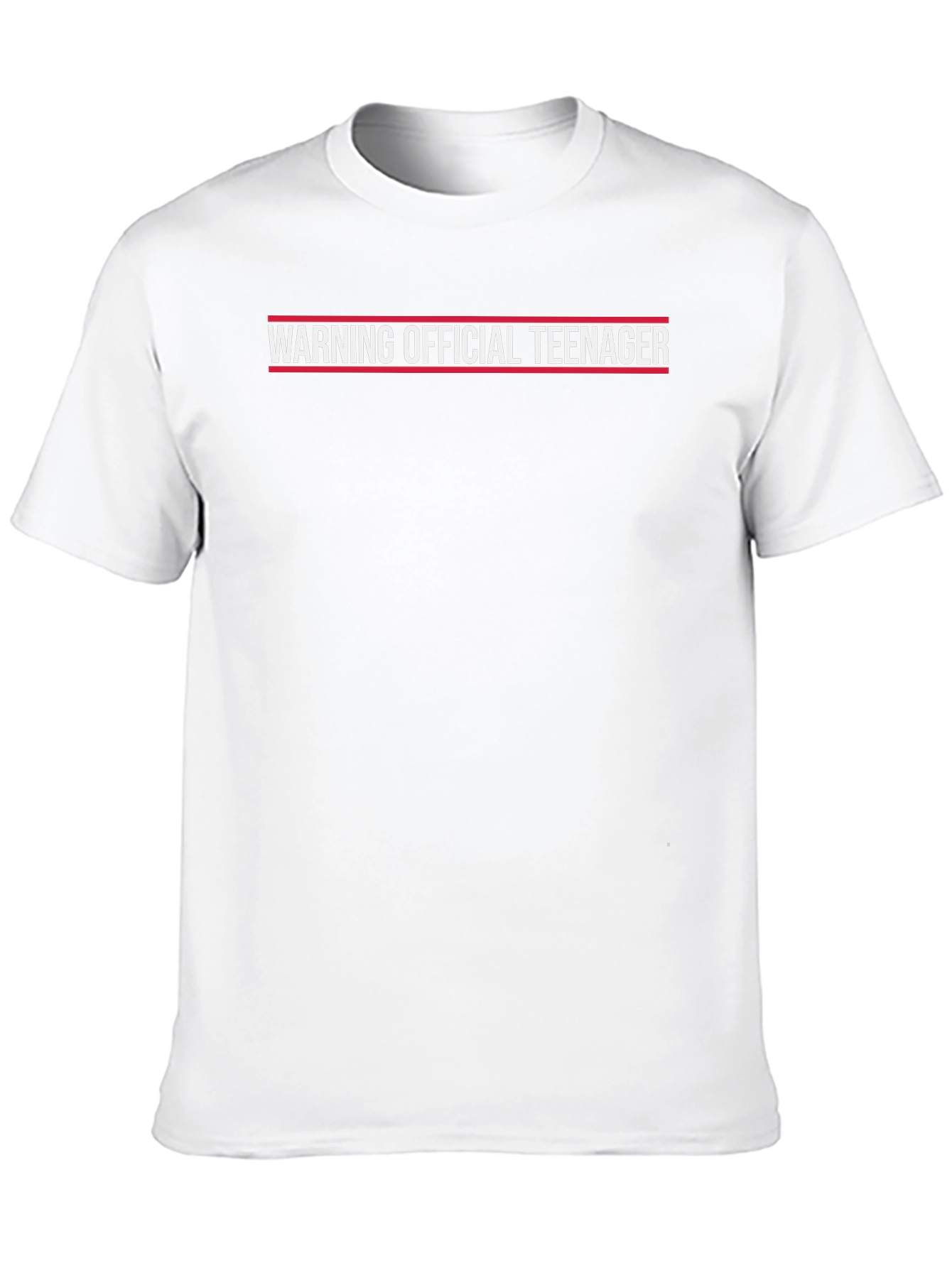 Warning Official Teenager T-Shirt - Black Novelty Tee