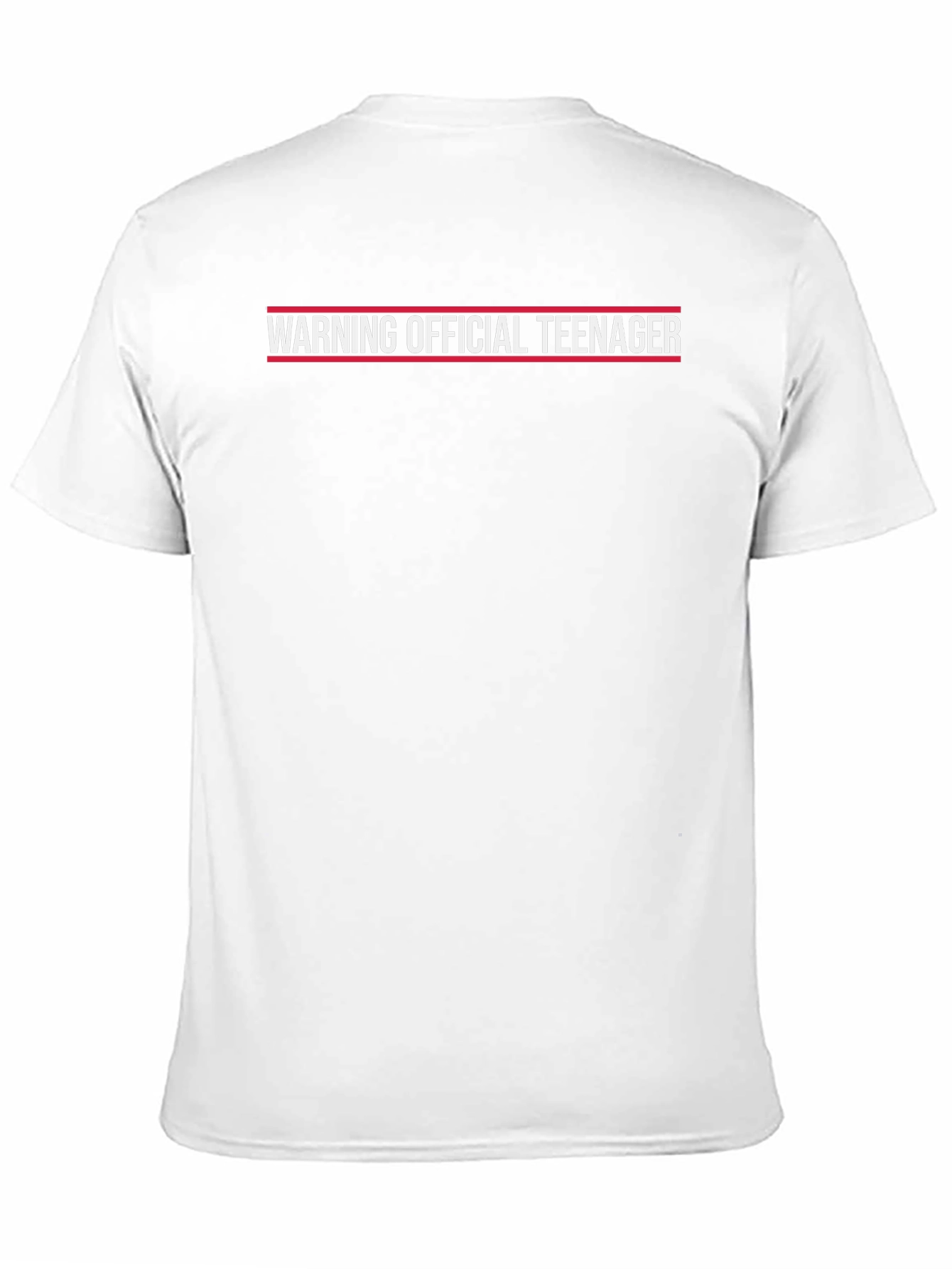 Warning Official Teenager T-Shirt - Black Novelty Tee