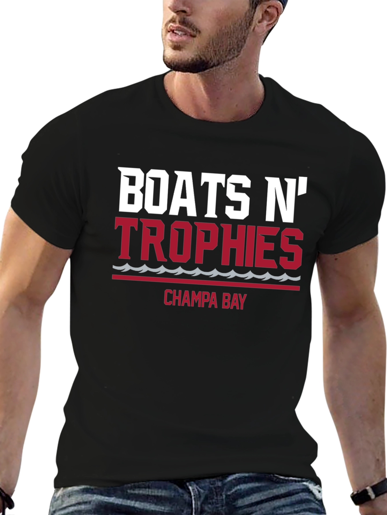 Boats N Trophies Champa Bay Black T-Shirt