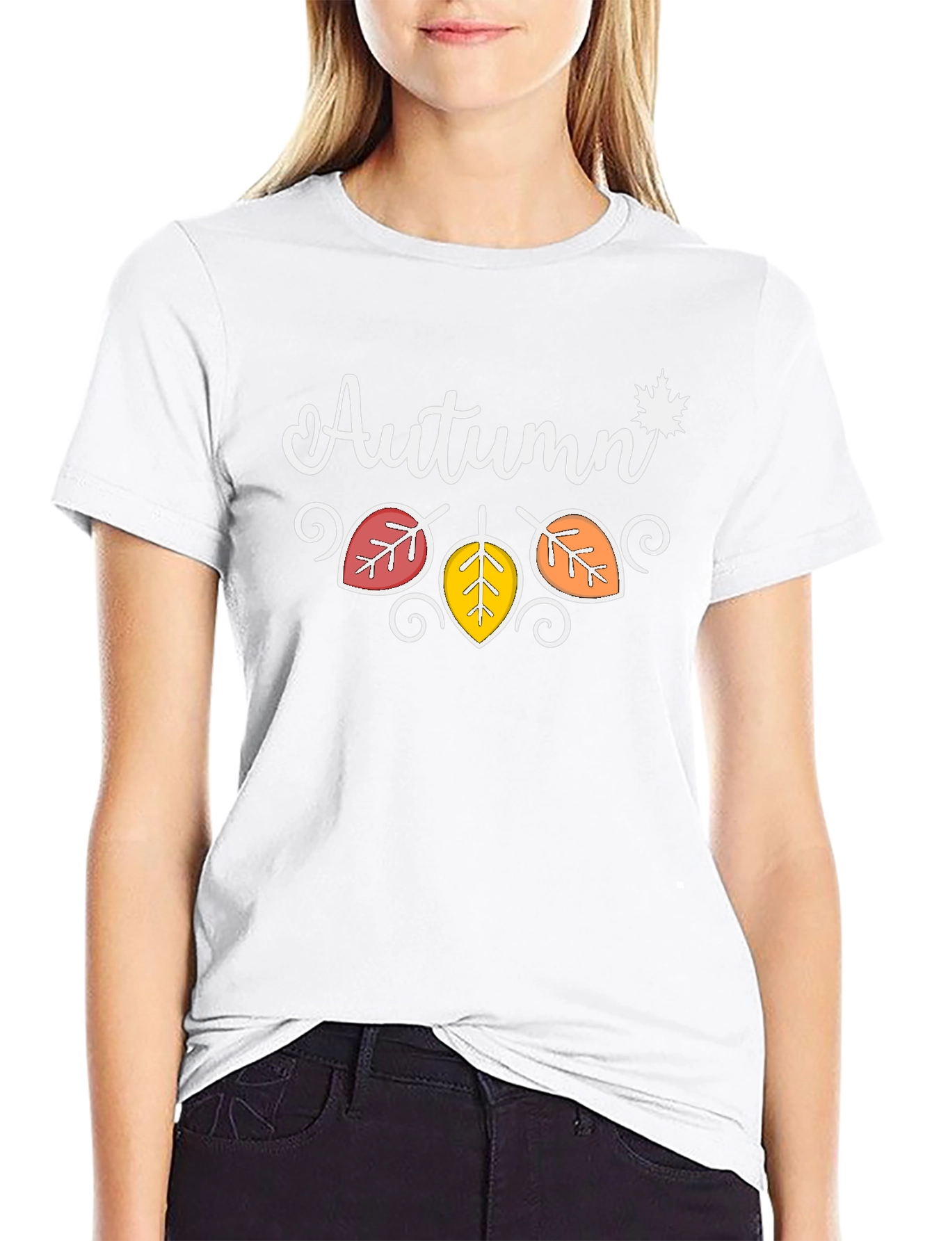 Autumn Leaves Graphic T-Shirt - Fall Season