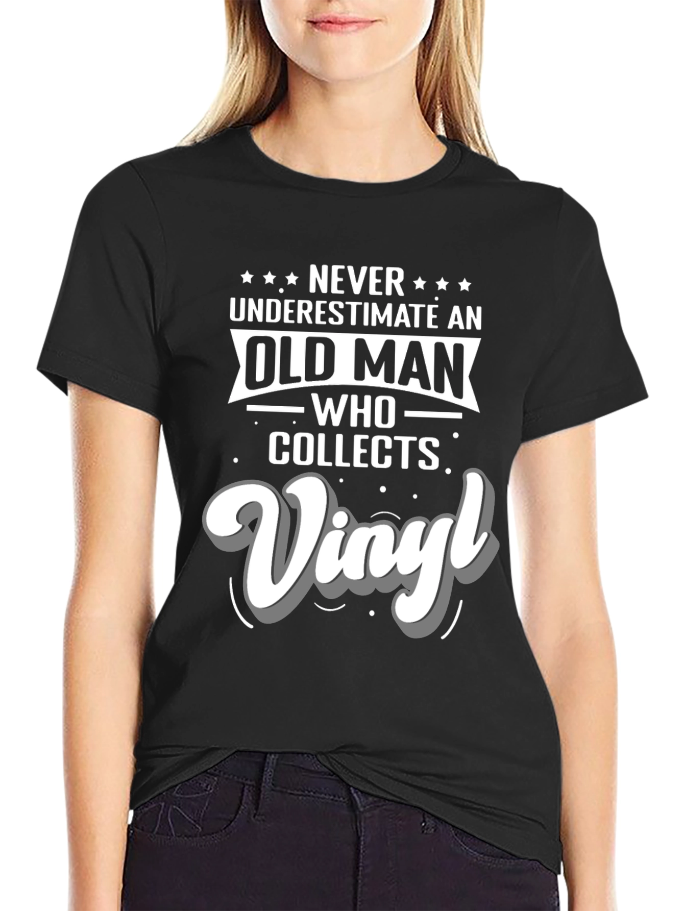 Never Underestimate Vinyl Collector T-Shirt