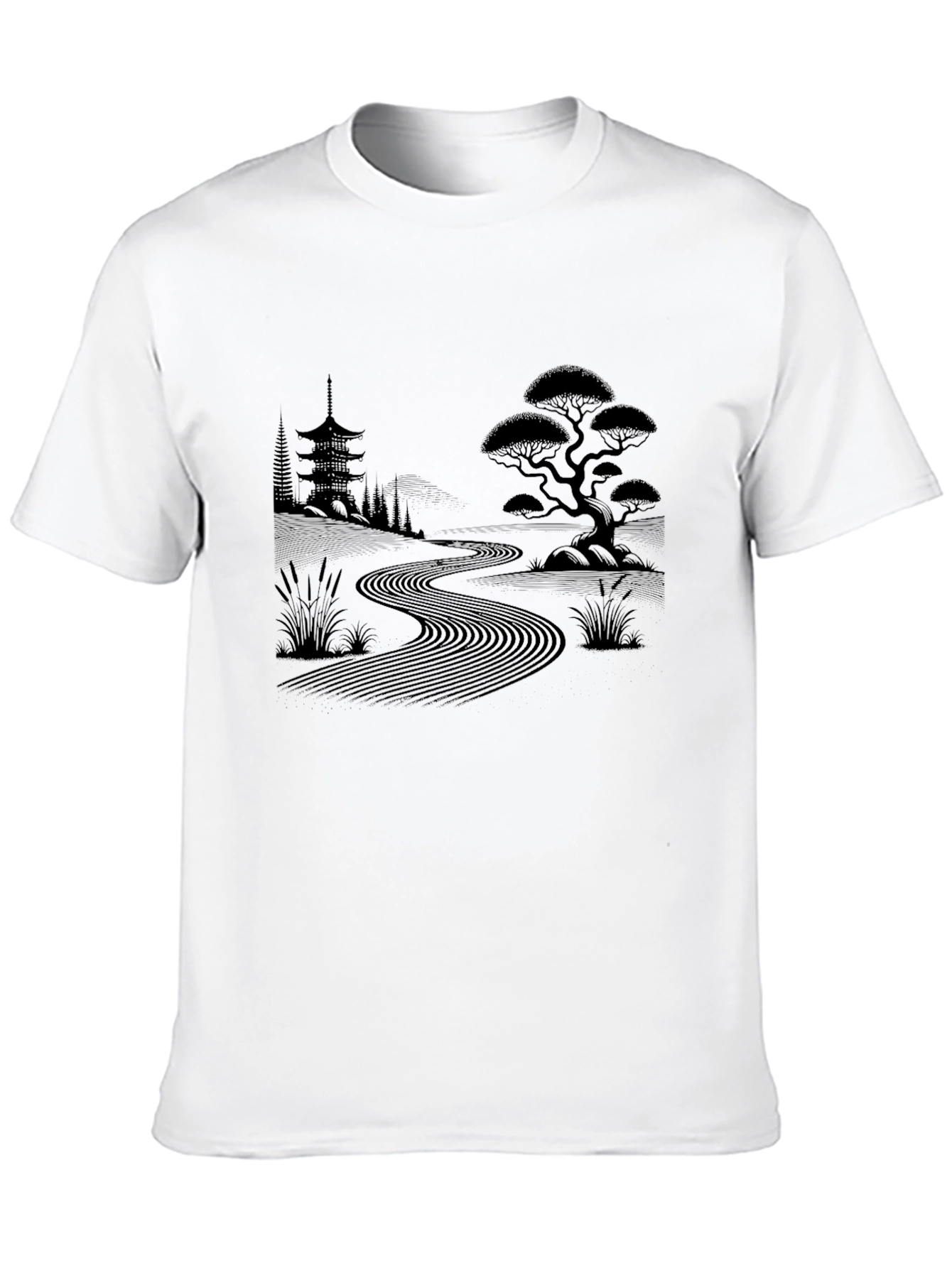 Zen Garden Black T-Shirt