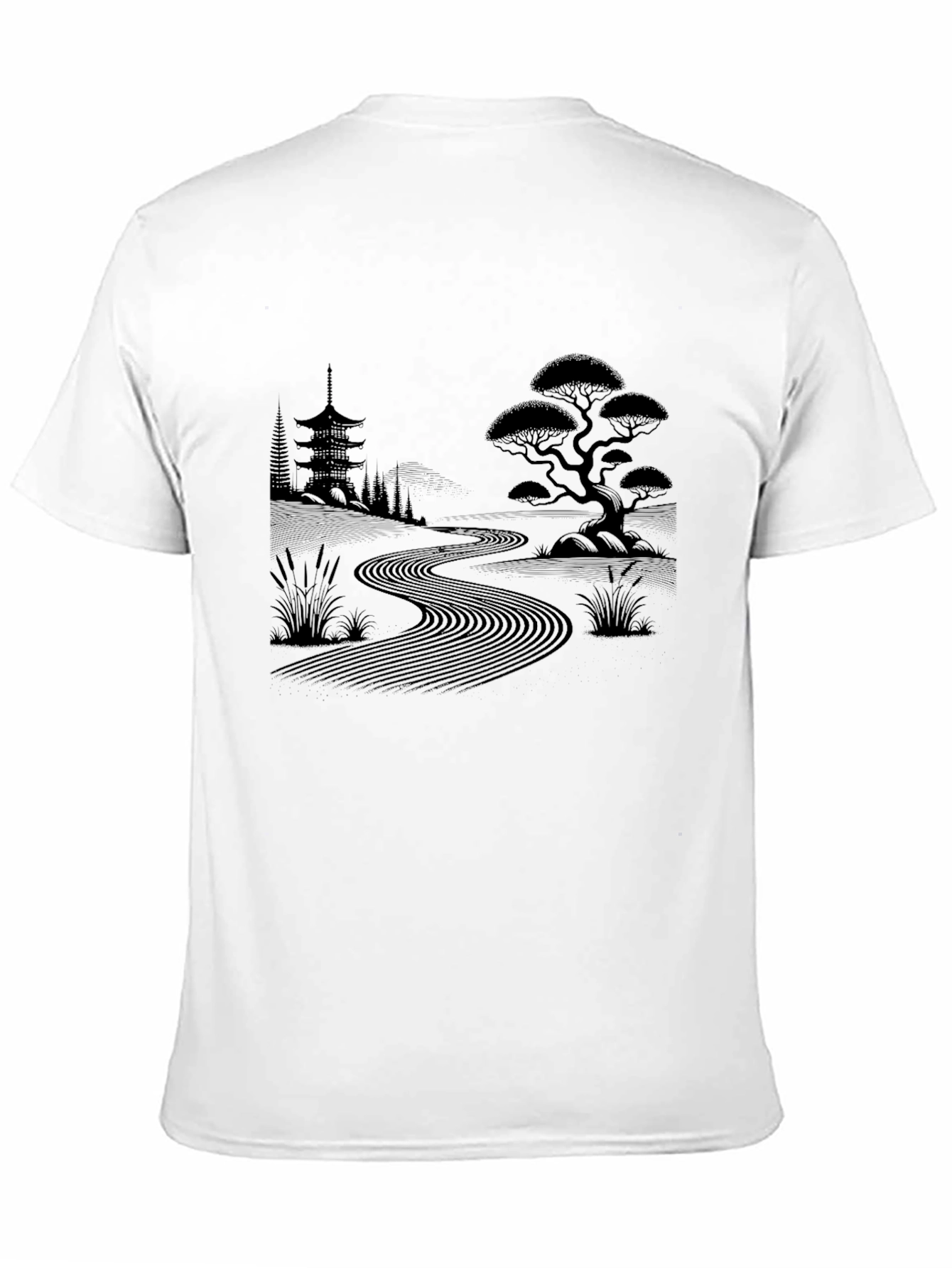 Zen Garden Black T-Shirt