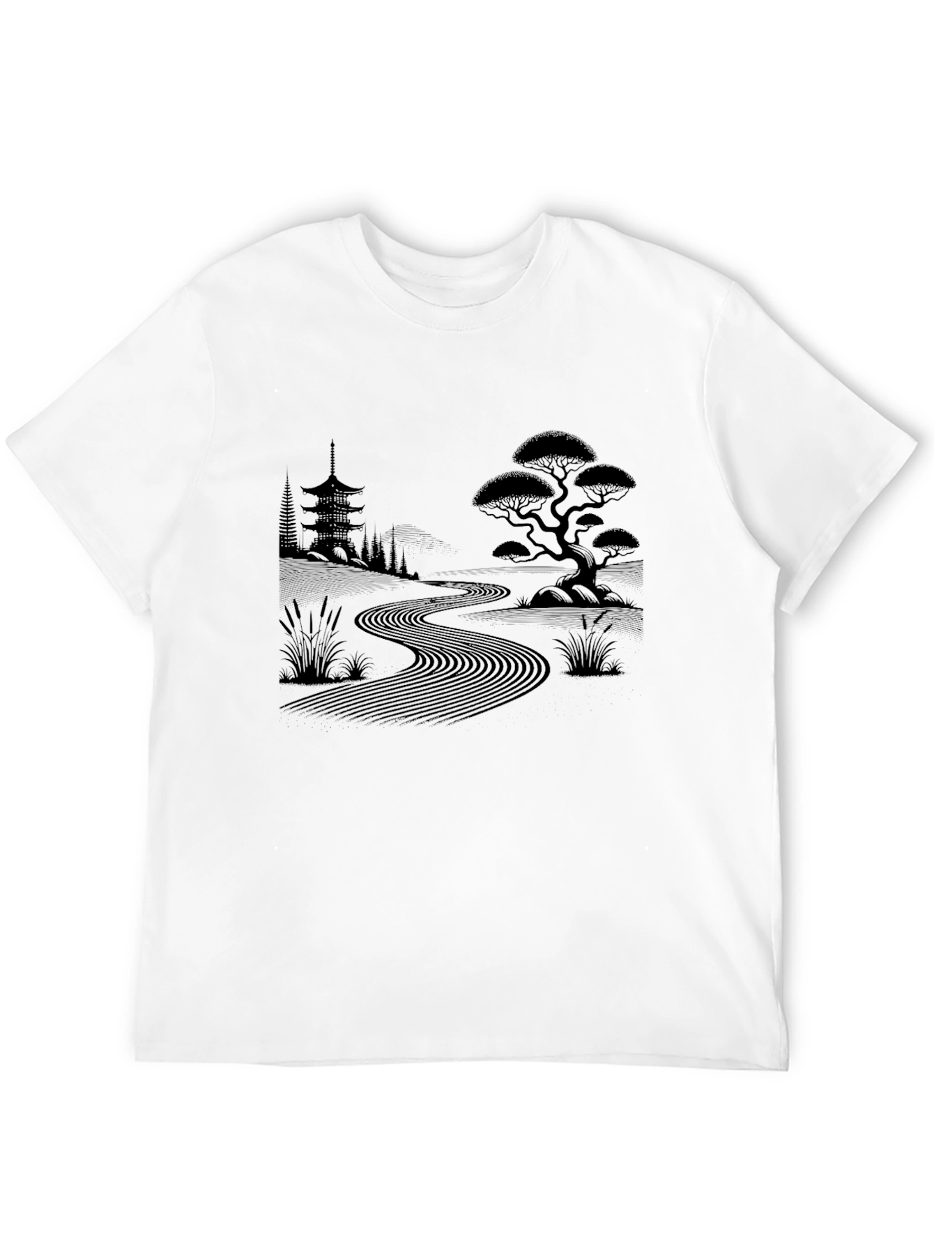 Zen Garden Black T-Shirt